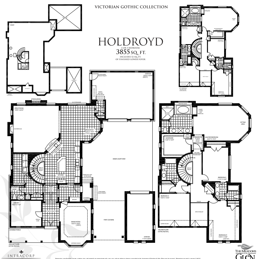 The Meadows in the Glen Holdroyd (Victorian Gothic) Floor Plan