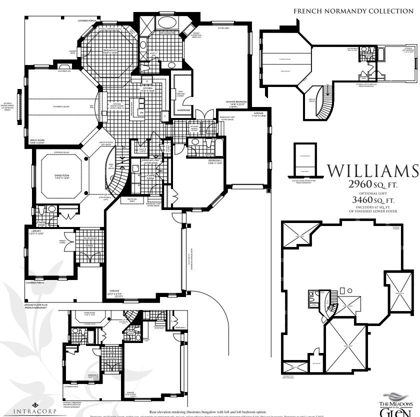 The Meadows in the Glen Williams (French Normandy) Floor Plans and