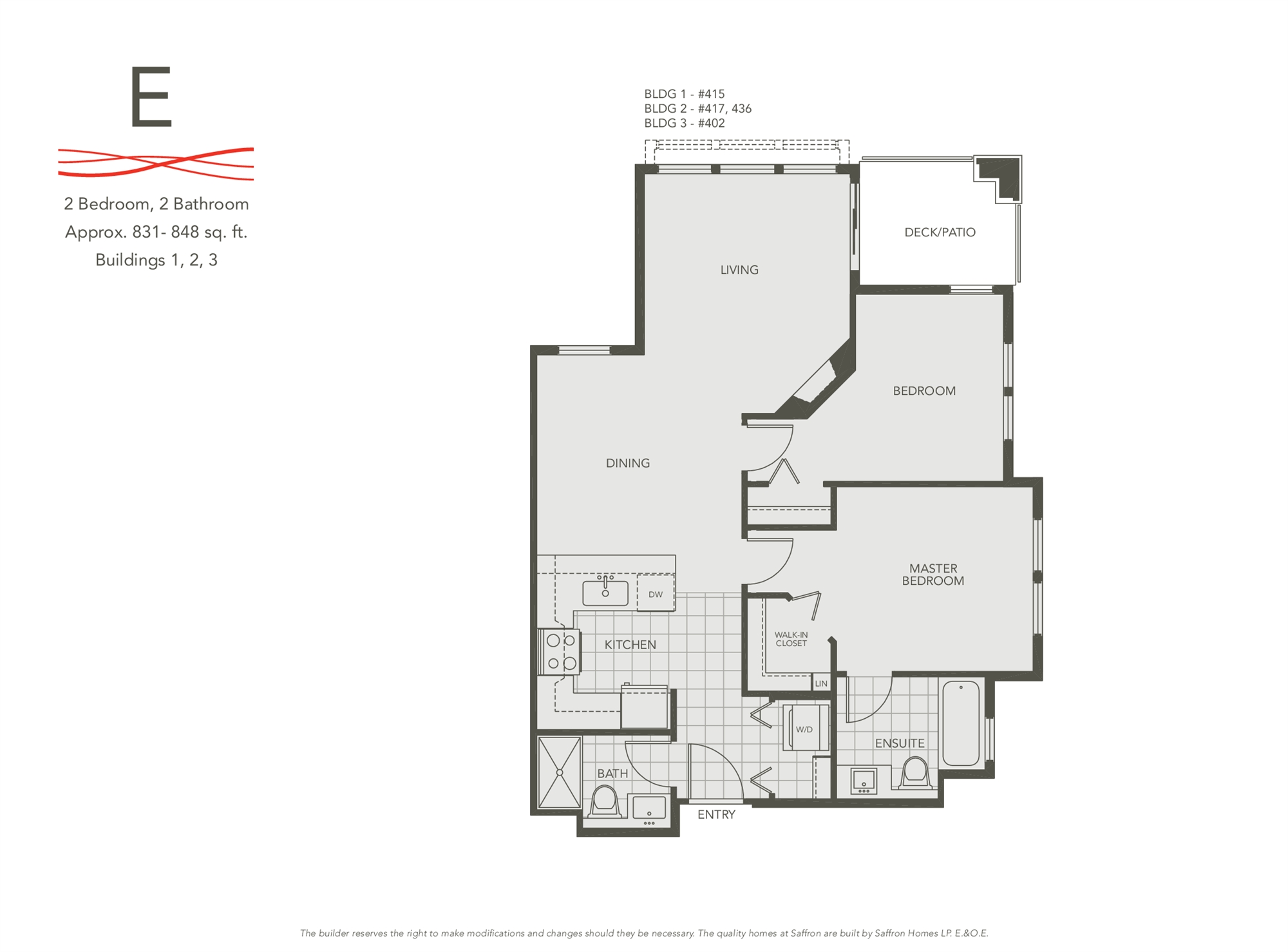 Saffron in Richmond Plan E Floor Plan, Richmond BC Livabl