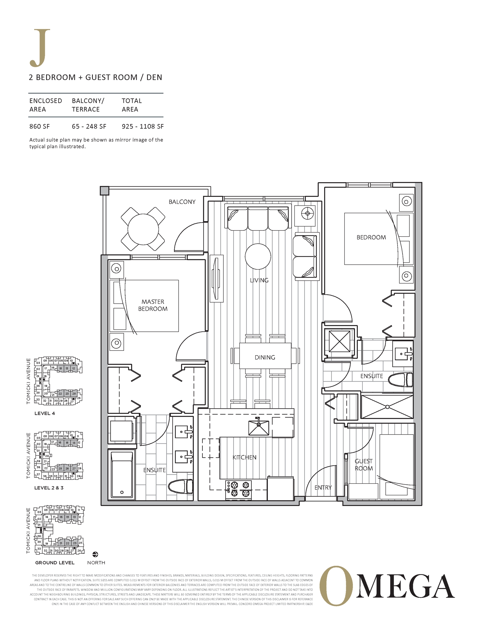 OMEGA Condos J Floor Plans and Pricing