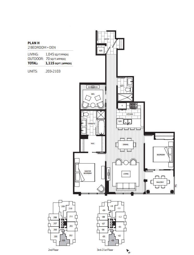 Parkside at Victoria Hill H Floor Plan, New Westminster BC Livabl