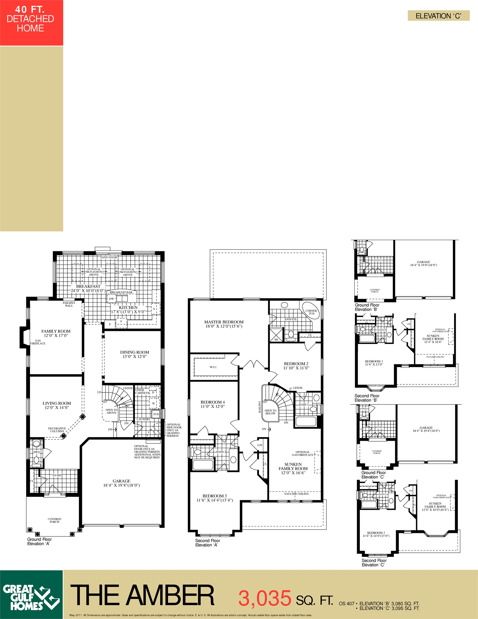 Grandview The Amber Floor Plans and Pricing