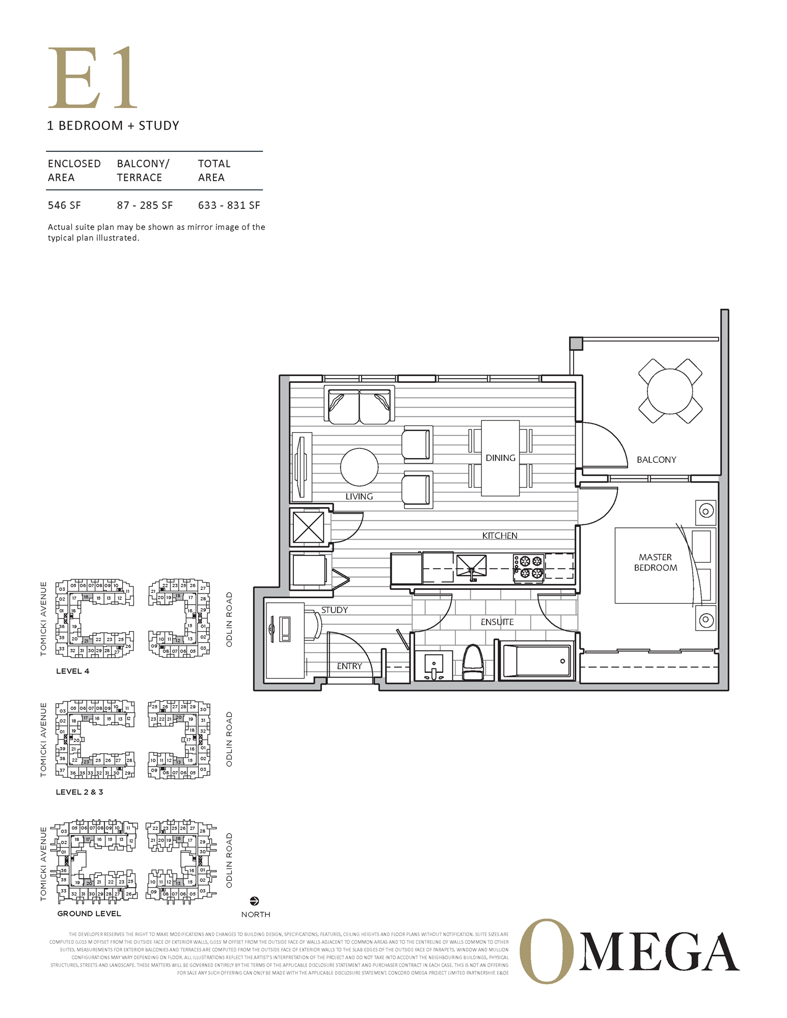 OMEGA Condos E1 Floor Plan, Richmond BC Livabl
