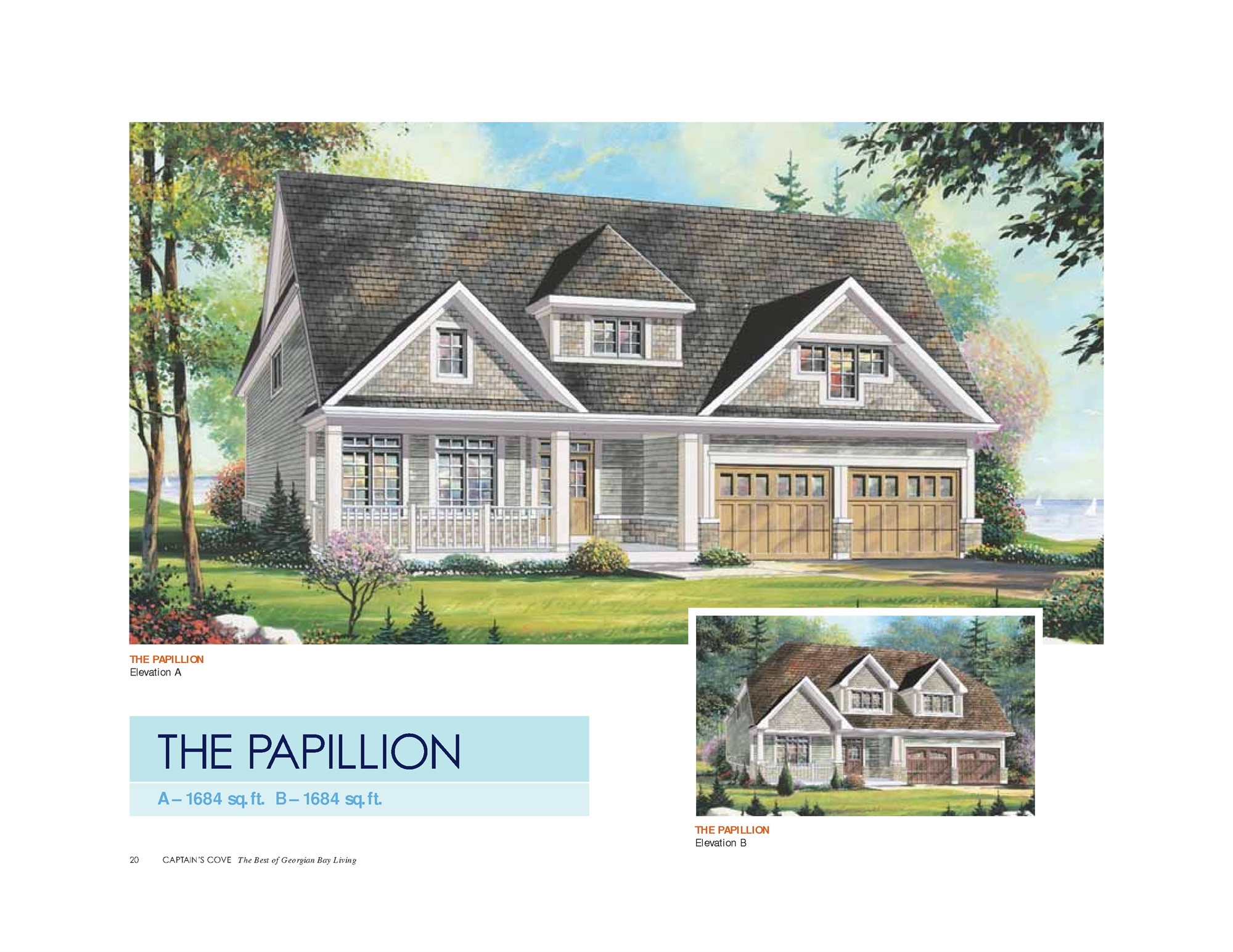 The Papillion floor plan at Captain's Cove by Remington Homes in
