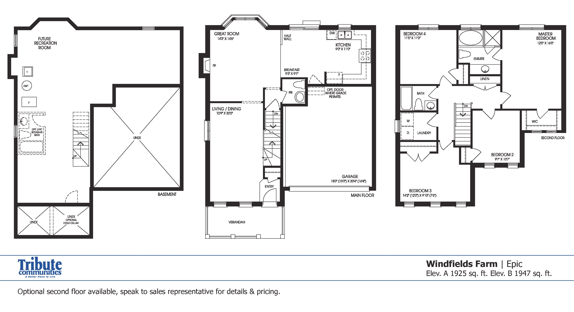 The Neighbourhoods of Windfields Farm Epic Floor Plans and Pricing