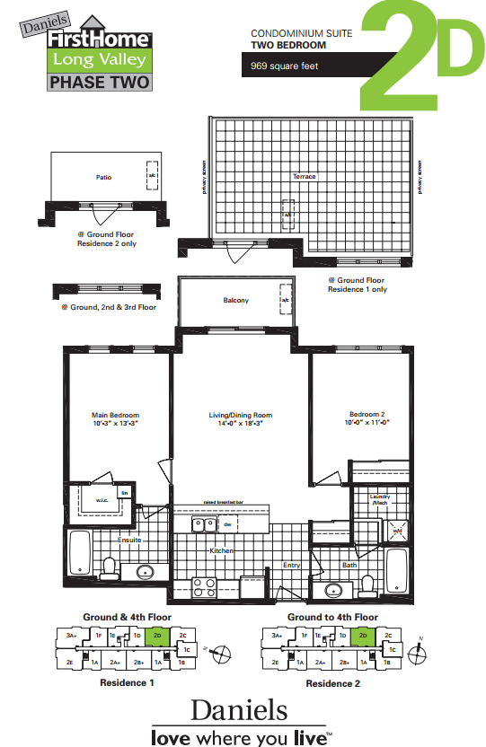 Daniels FirstHome™ Long Valley Phase Two 2D Floor Plans and Pricing