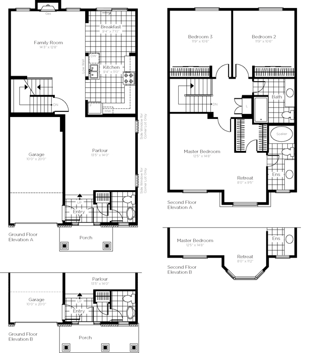 Parkside at Arcadia Griffin Floor Plan, Ottawa ON Livabl