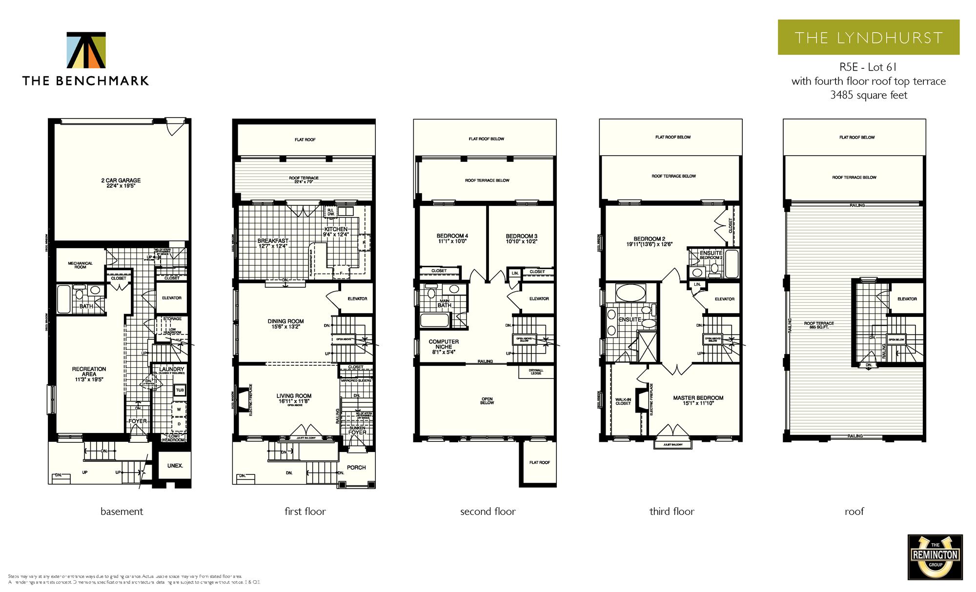 The Benchmark at Downtown Markham by Remington Homes The Lyndhurst