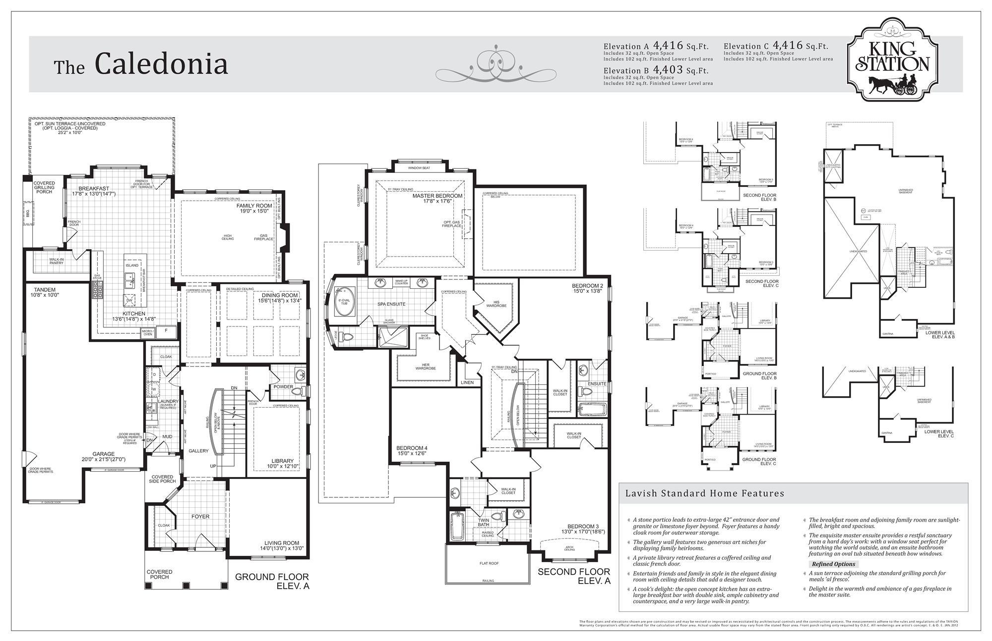 King Station Estates The Caledonia Floor Plan, King City ON Livabl