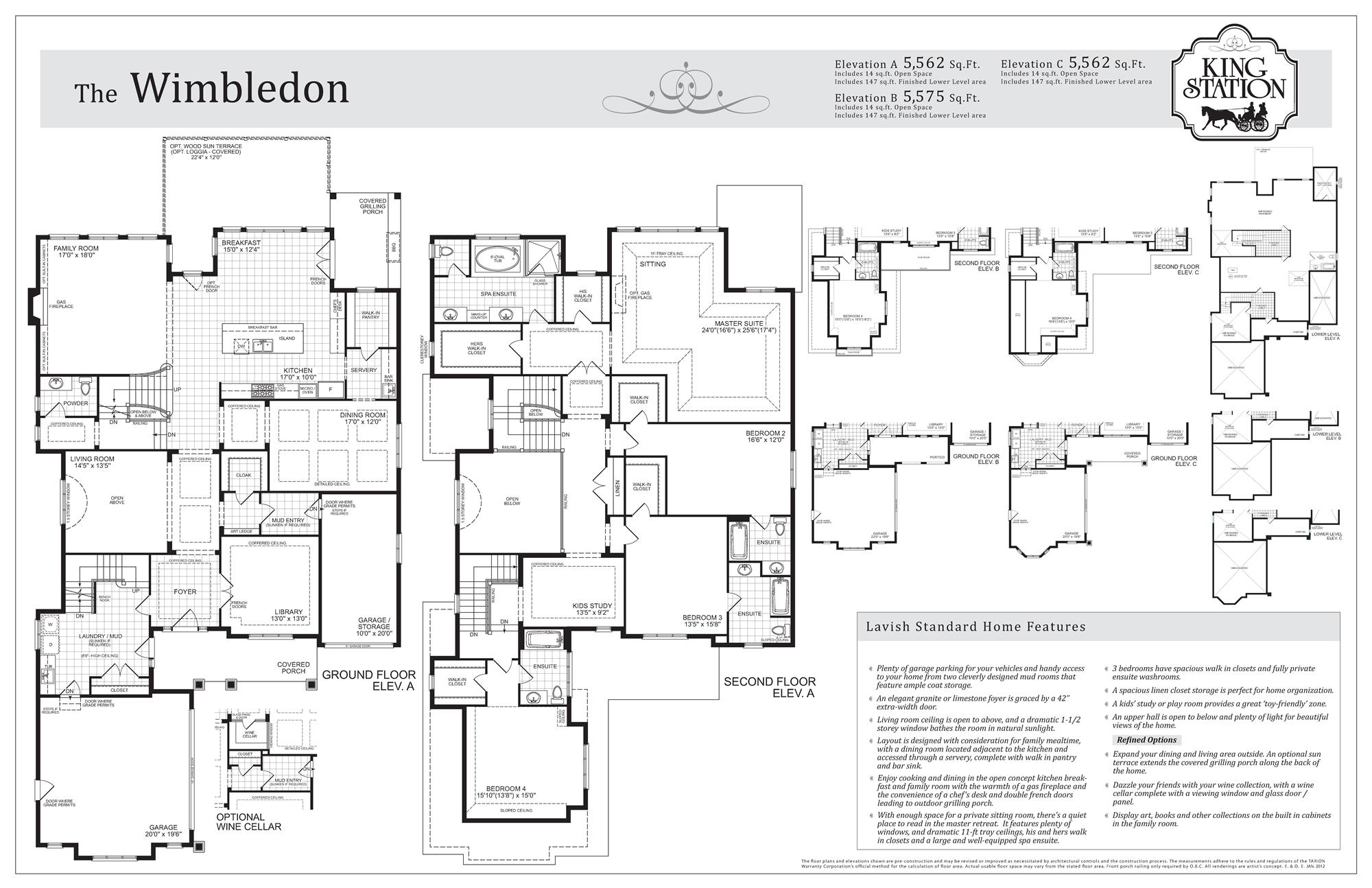 King Station Estates The Wimbledon Floor Plan, King City ON Livabl