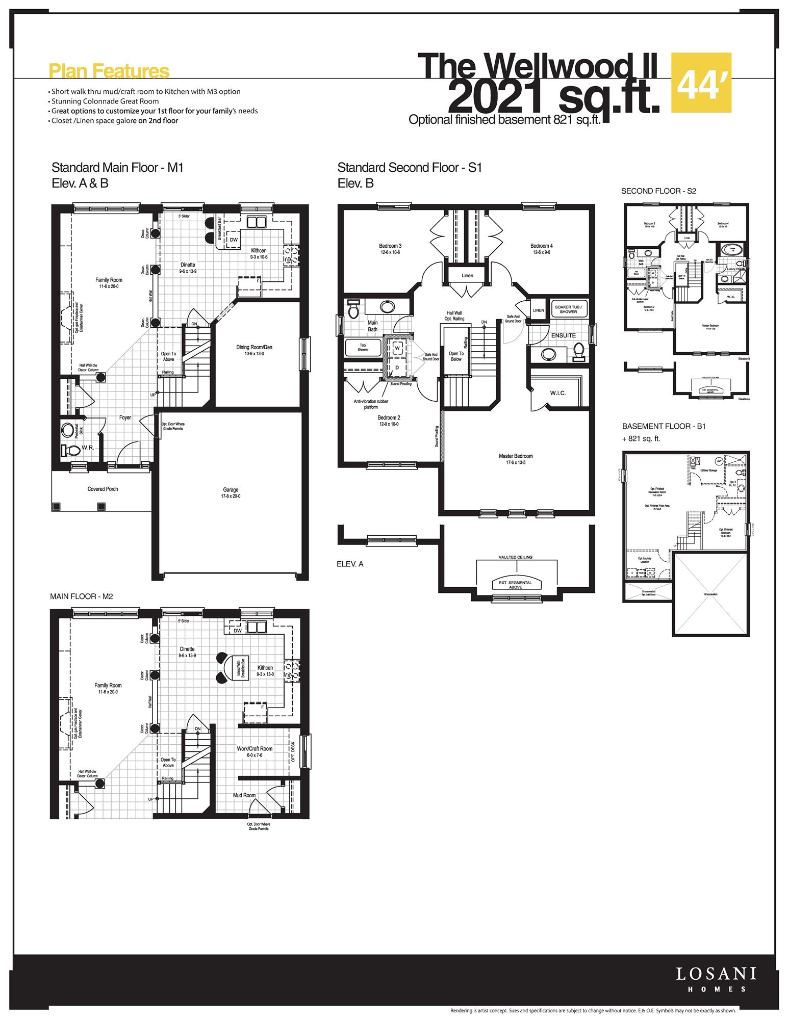 Doon Creek by Losani Homes Wellwood II Floor Plans and Pricing