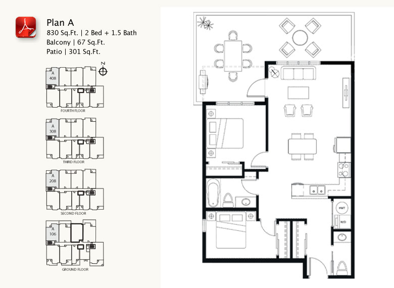 LA VIA Port Coquitlam A Floor Plan, Port Coquitlam BC Livabl