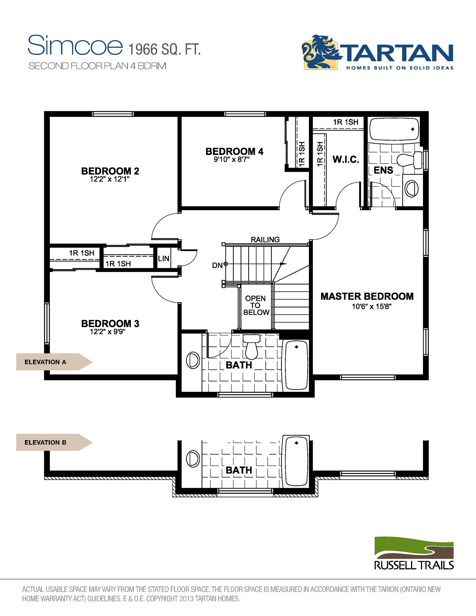 Russell Trails Simcoe Floor Plans and Pricing