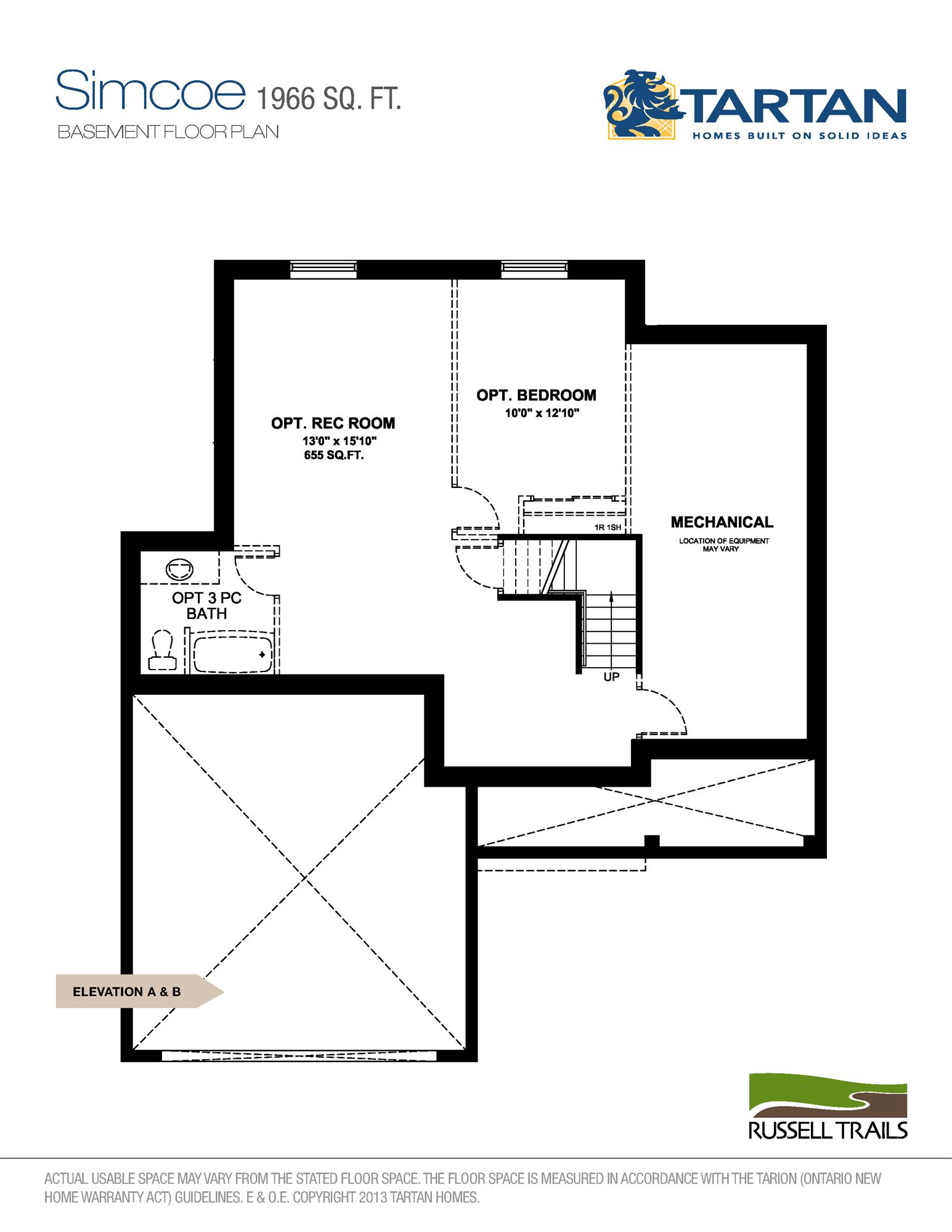 Russell Trails Simcoe Floor Plans and Pricing