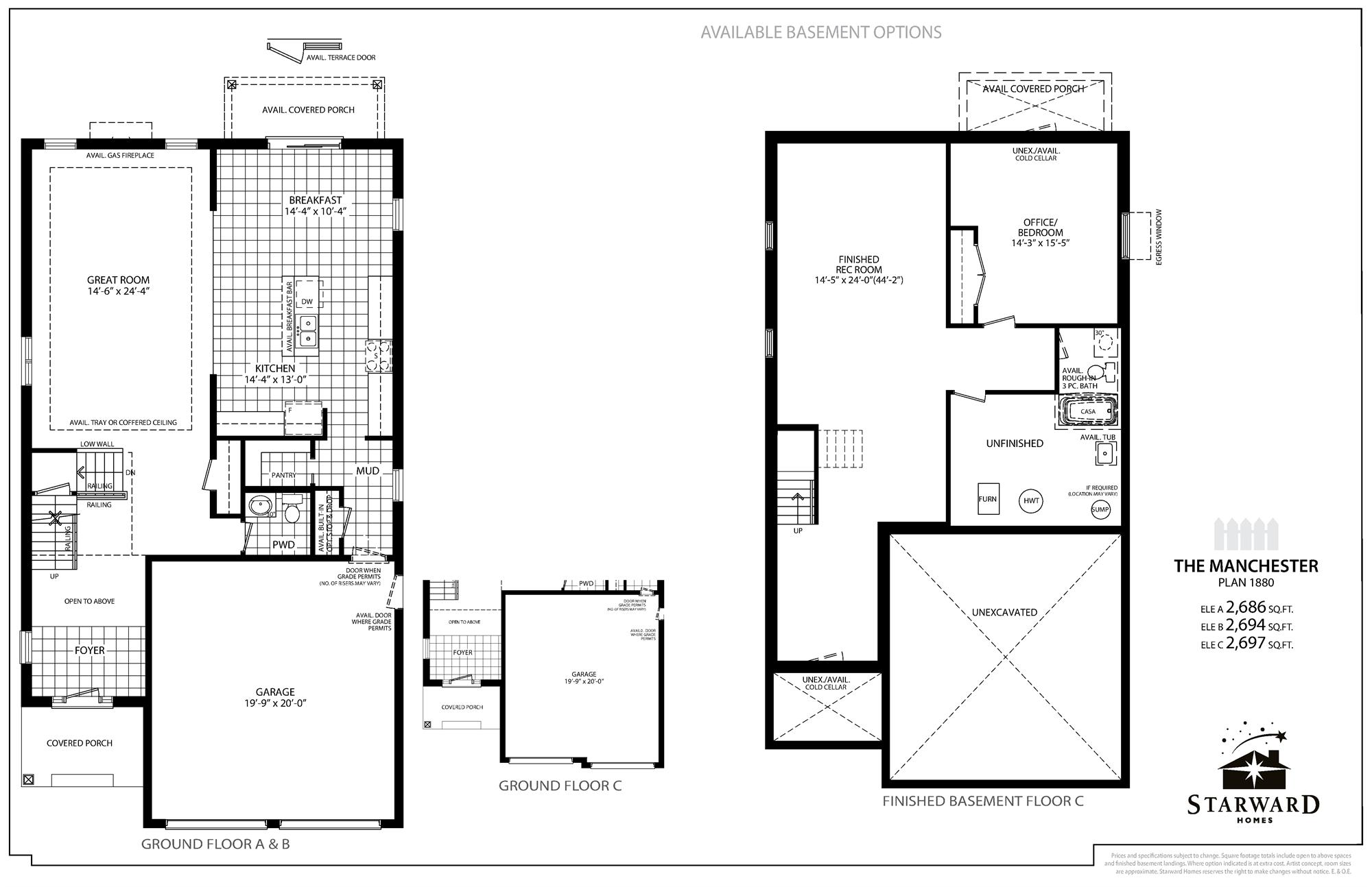 Country Ridge Estates The Manchester Floor Plans and Pricing