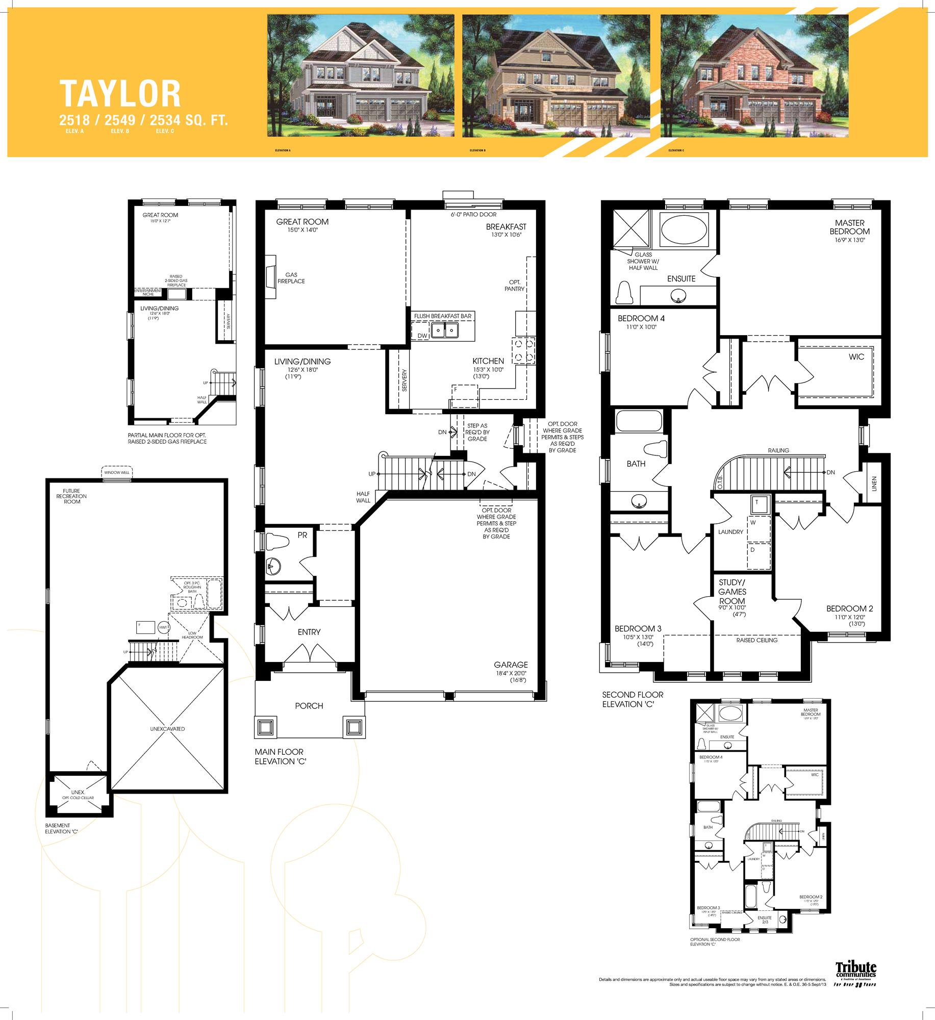 U.C. Taylor Floor Plan, Oshawa ON Livabl