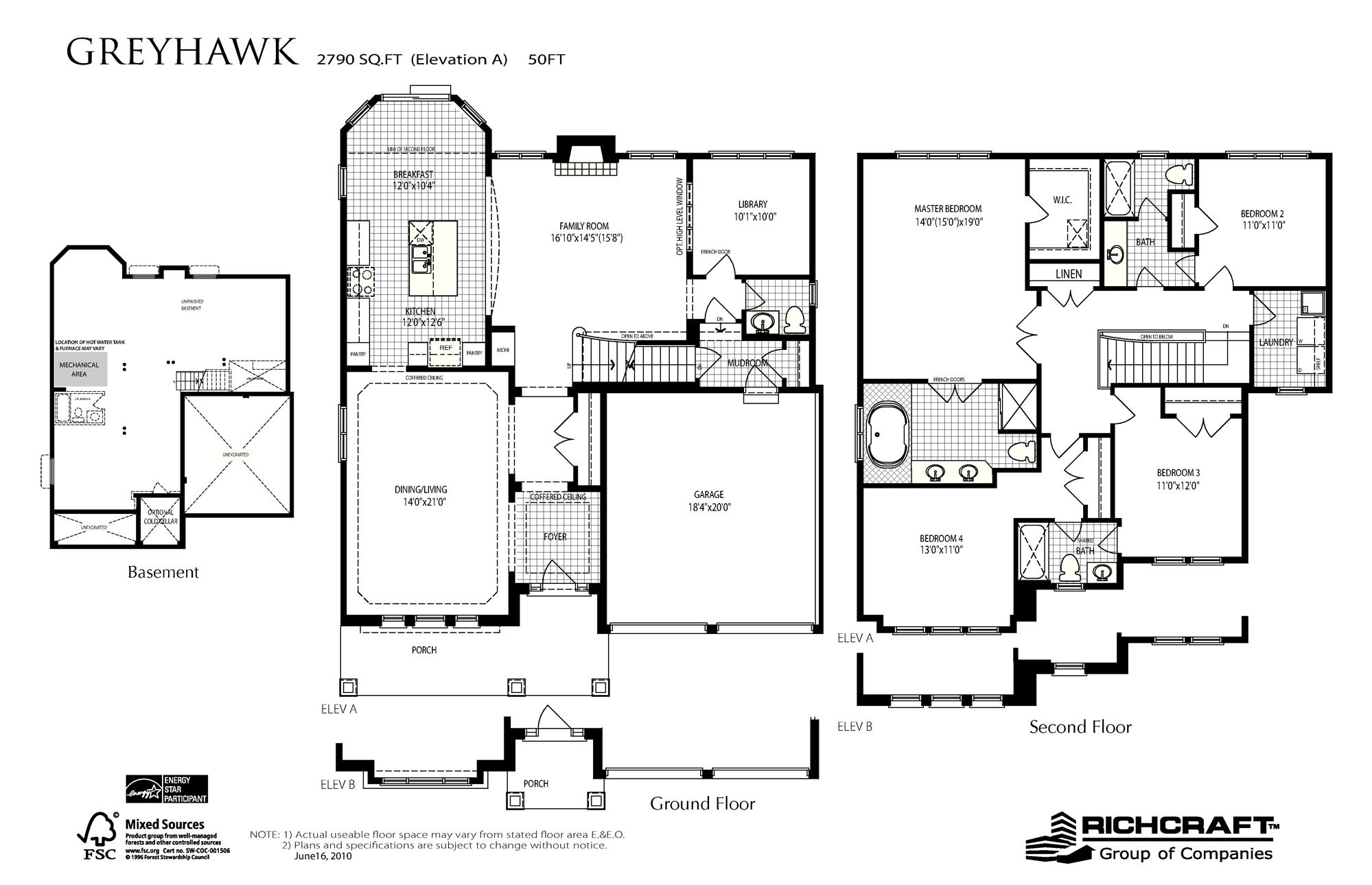 The Landing at Riverside South The Greyhawk Floor Plan, Ottawa ON Livabl