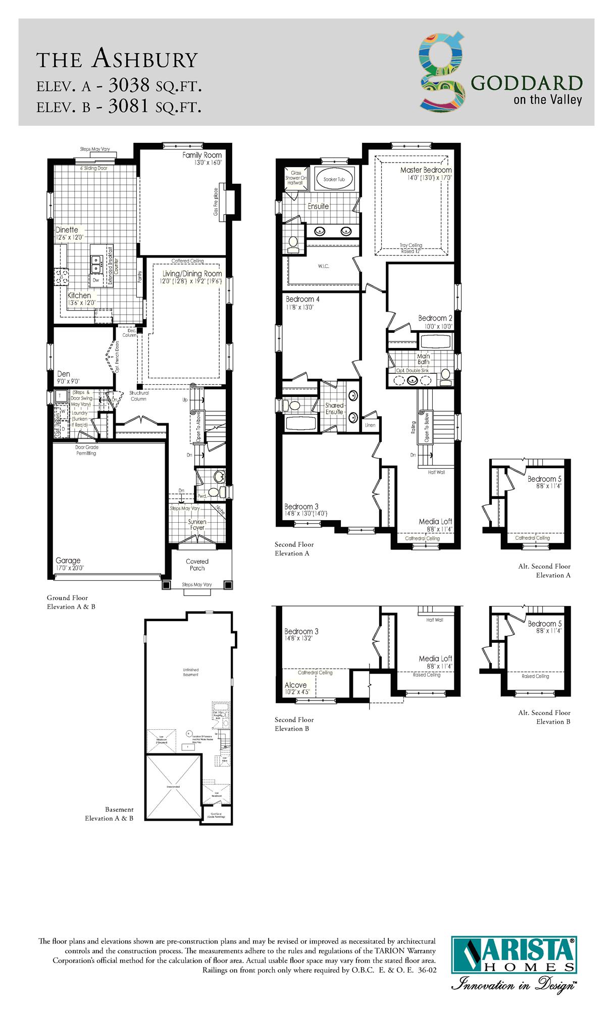 Goddard on the Valley Ashbury Floor Plans and Pricing