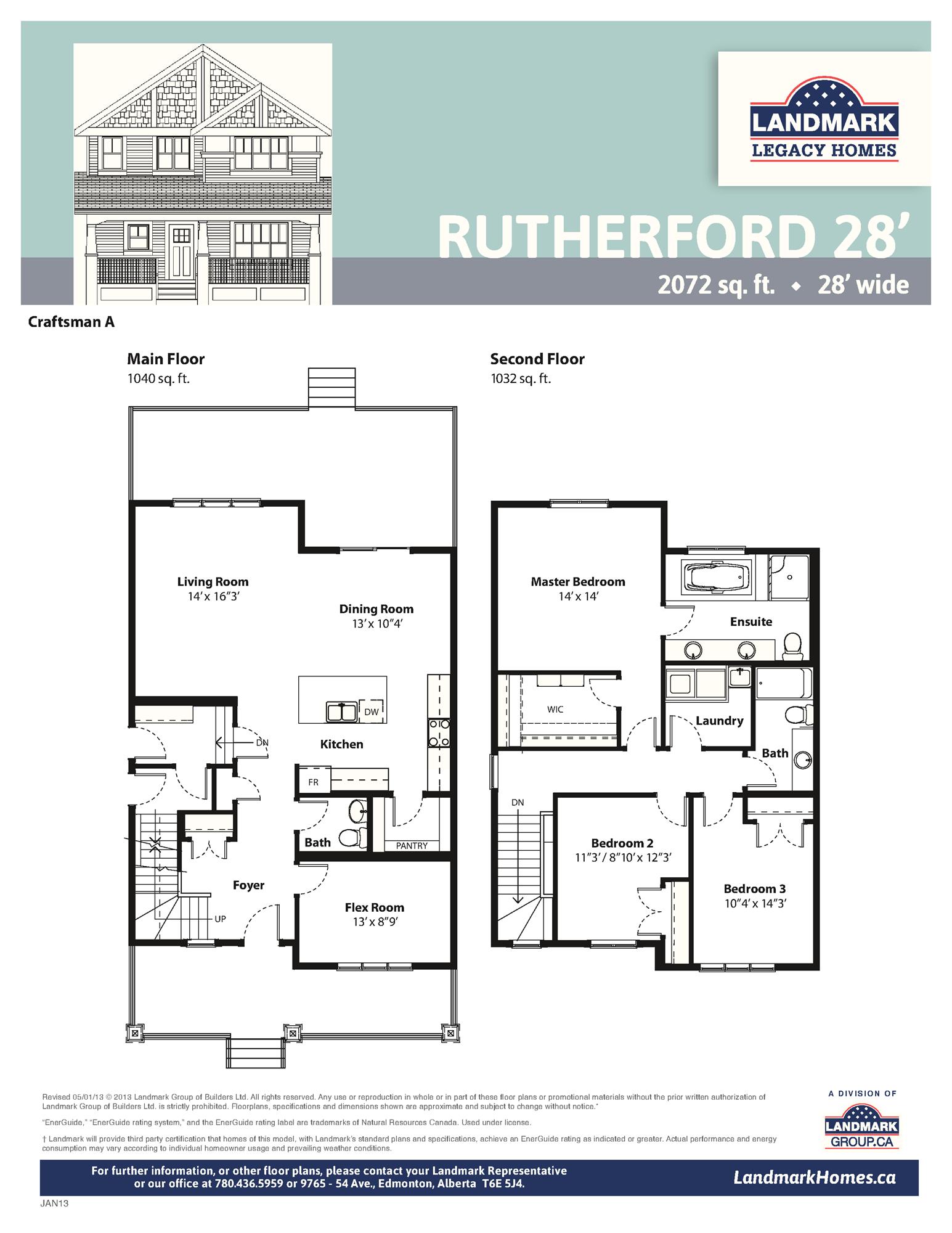 Holyrood Rutherford 28 Floor Plan, Edmonton AB Livabl