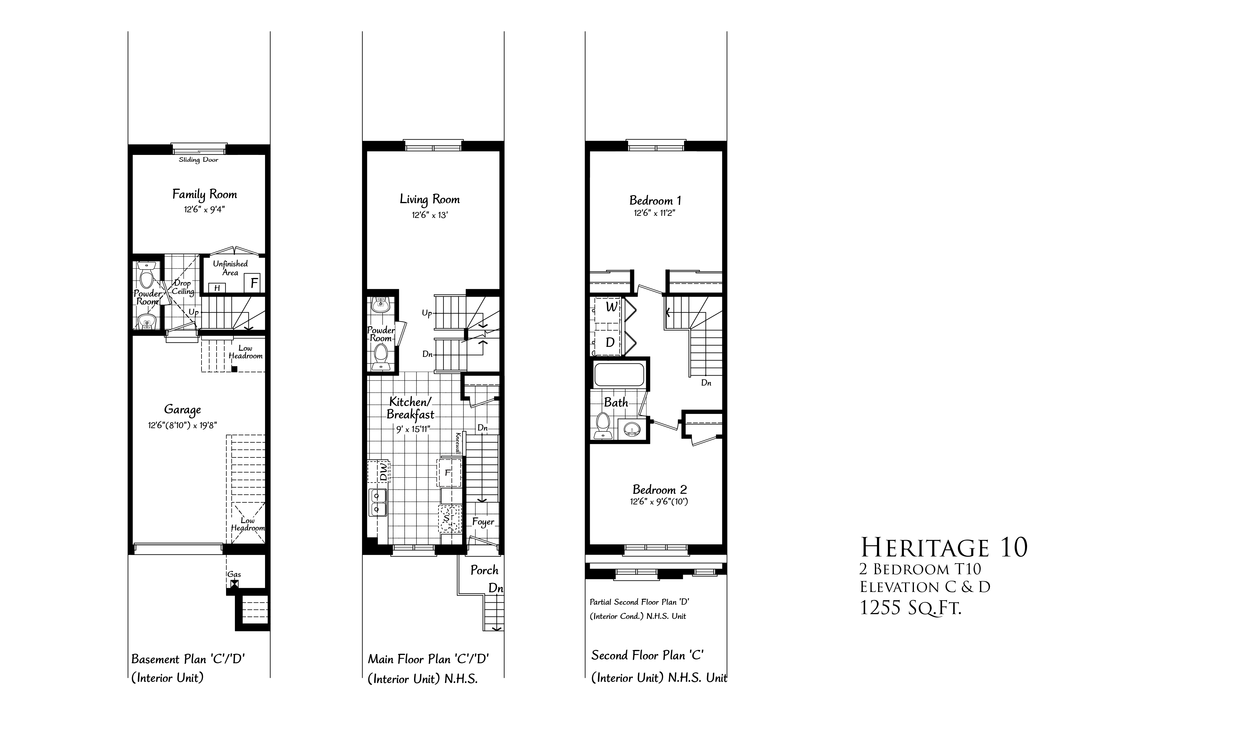 The Neighbourhoods of Mount Pleasant Heritage 10 Floor Plans and