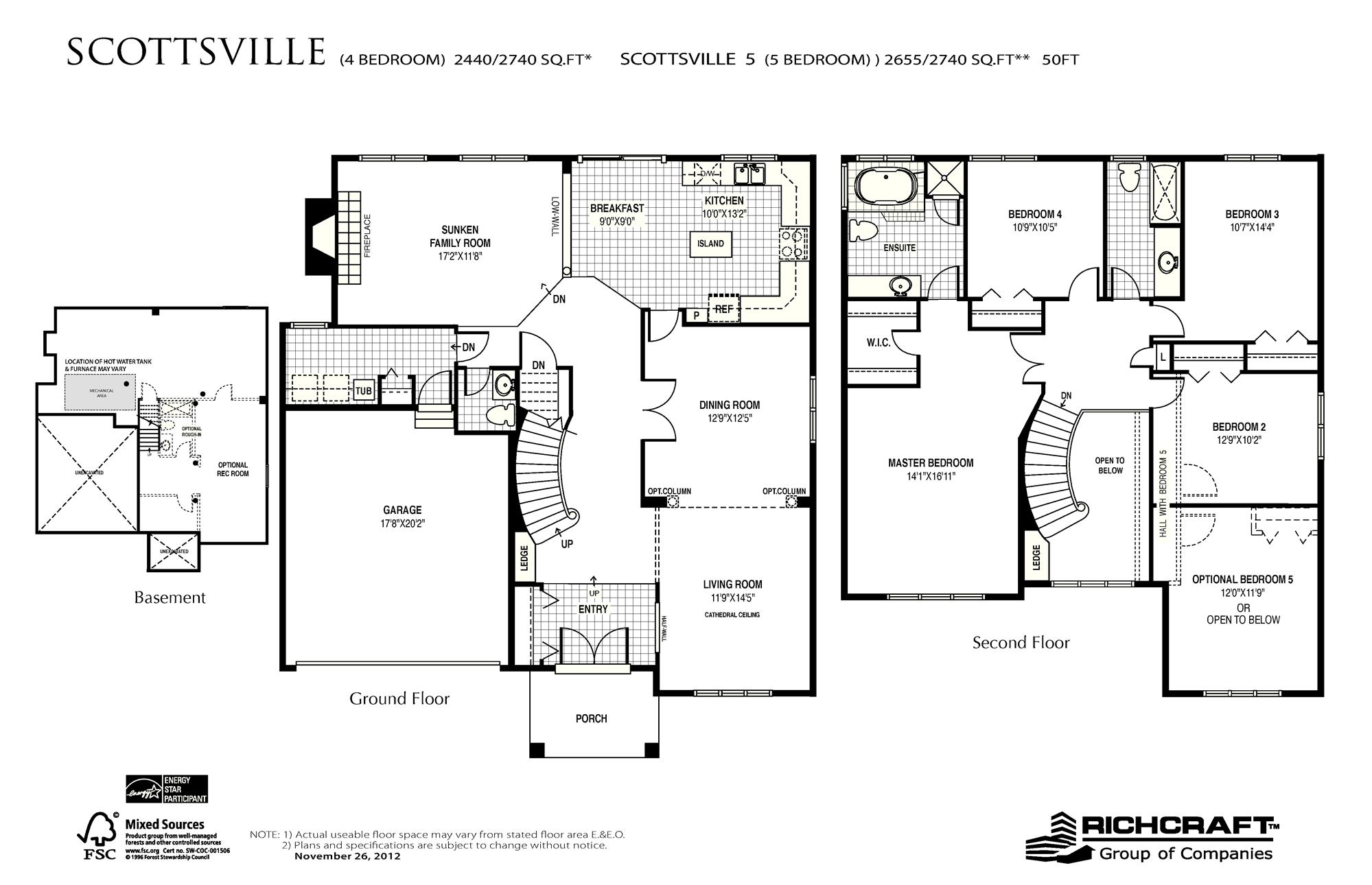 Notting Hill Scottsville Floor Plan, Ottawa ON Livabl