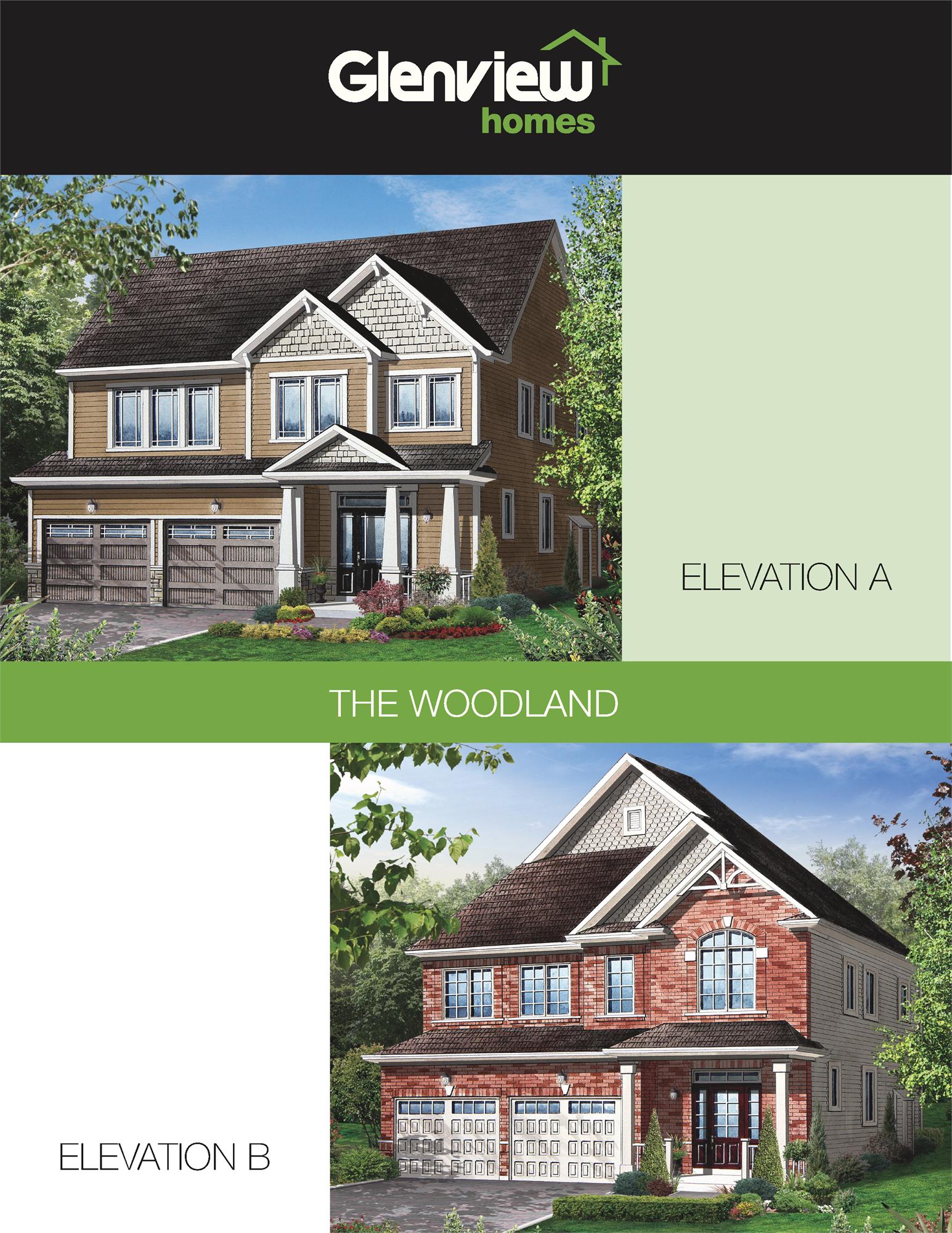 The Woodland floor plan at Monahan Landing in Ottawa, ON