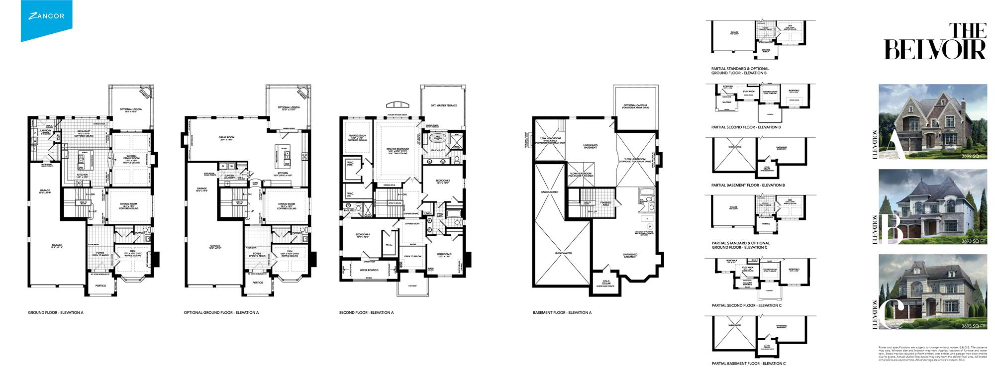 The Castles of King City The Belvoir Floor Plan, King ON Livabl