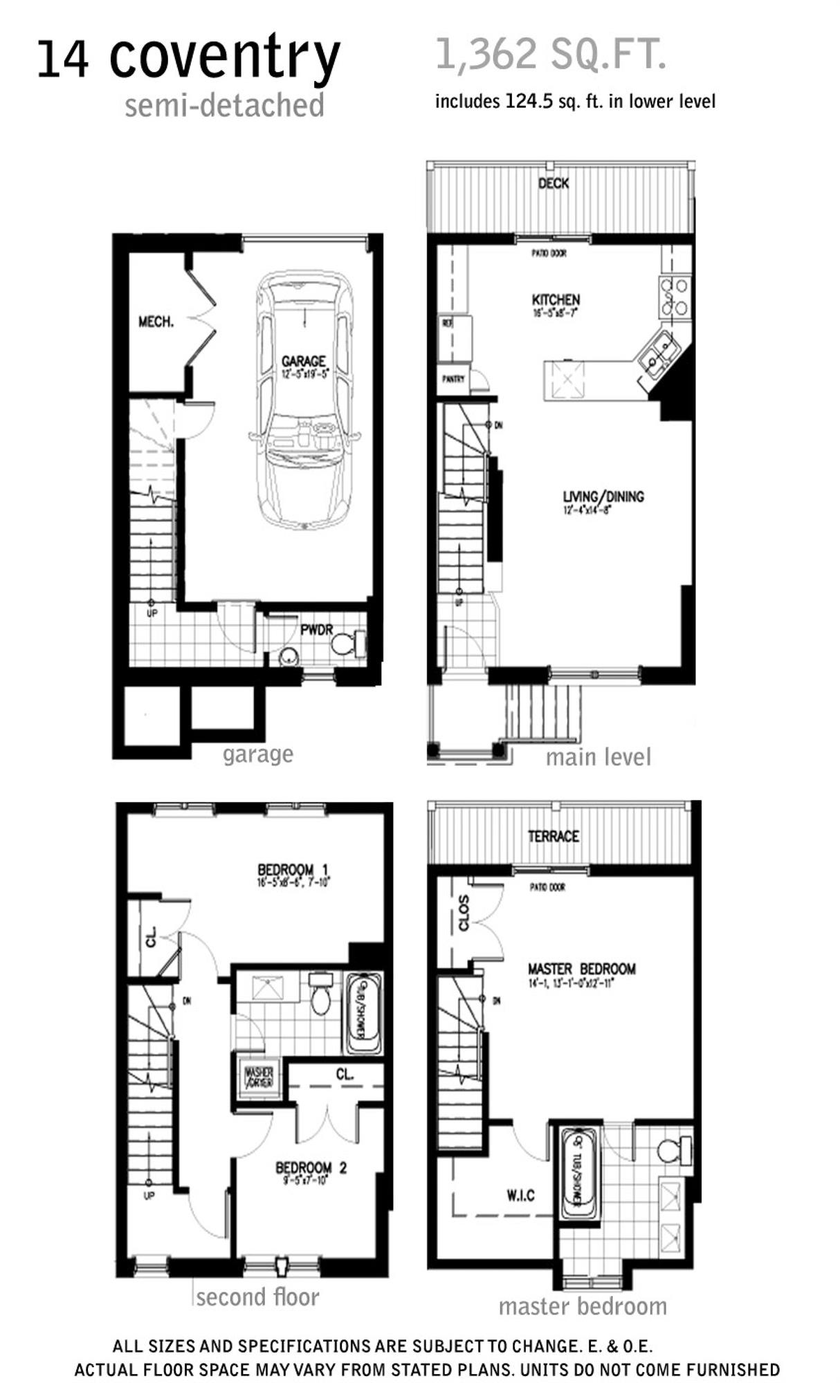 The Landry floor plan at Balford Place in Toronto, ON