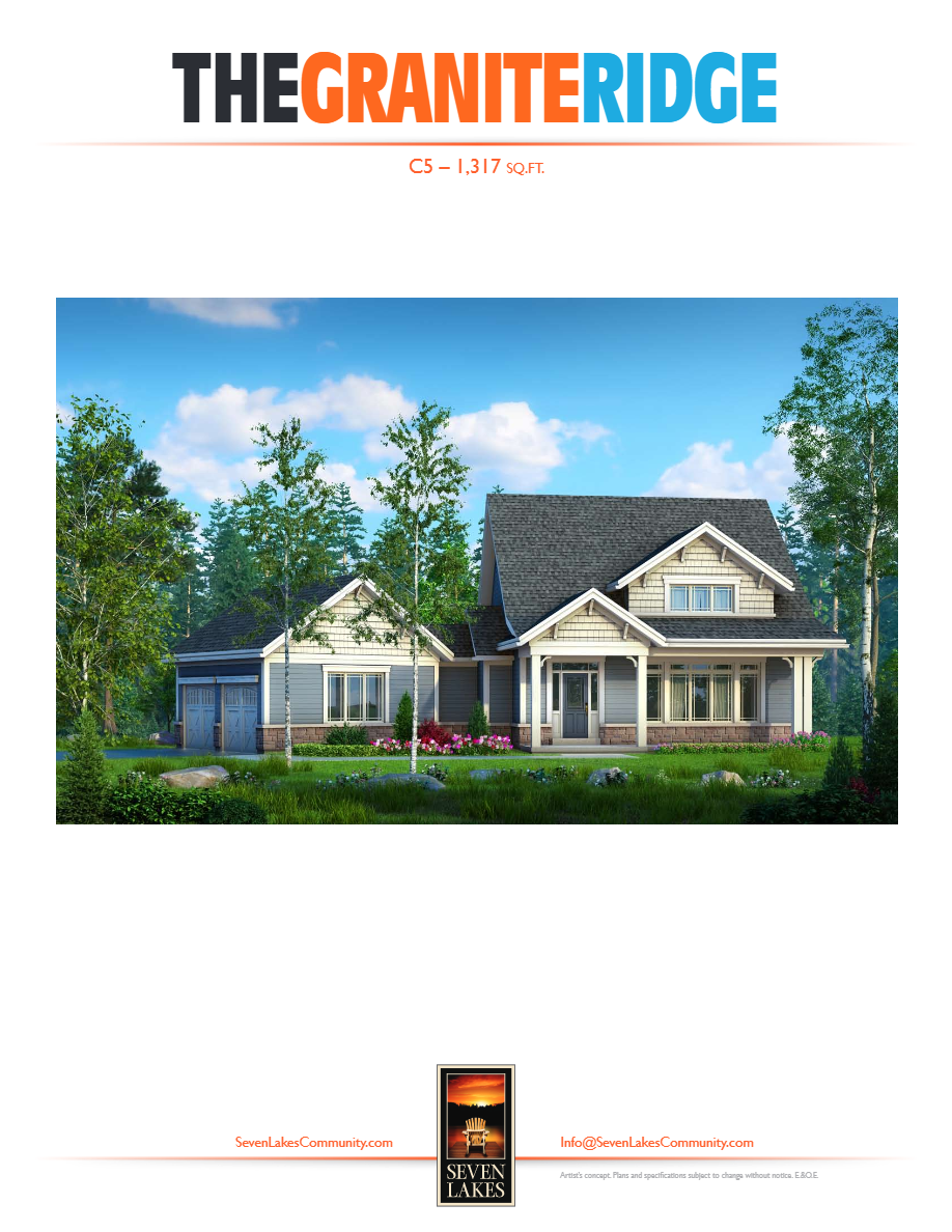 Seven Lakes Community The Granite Ridge Floor Plan, Halifax NS Livabl