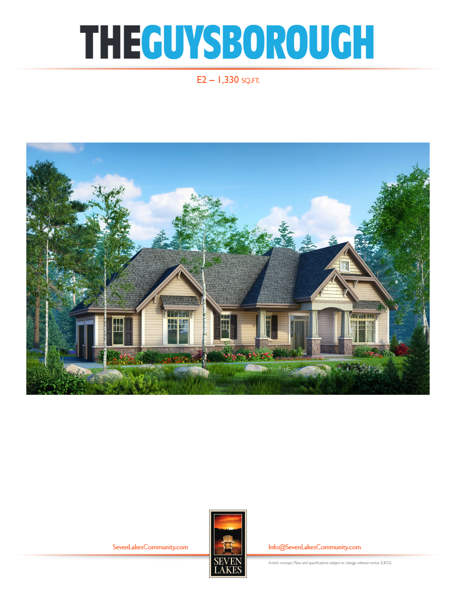 Seven Lakes Community The Guysborough Floor Plan, Halifax NS Livabl