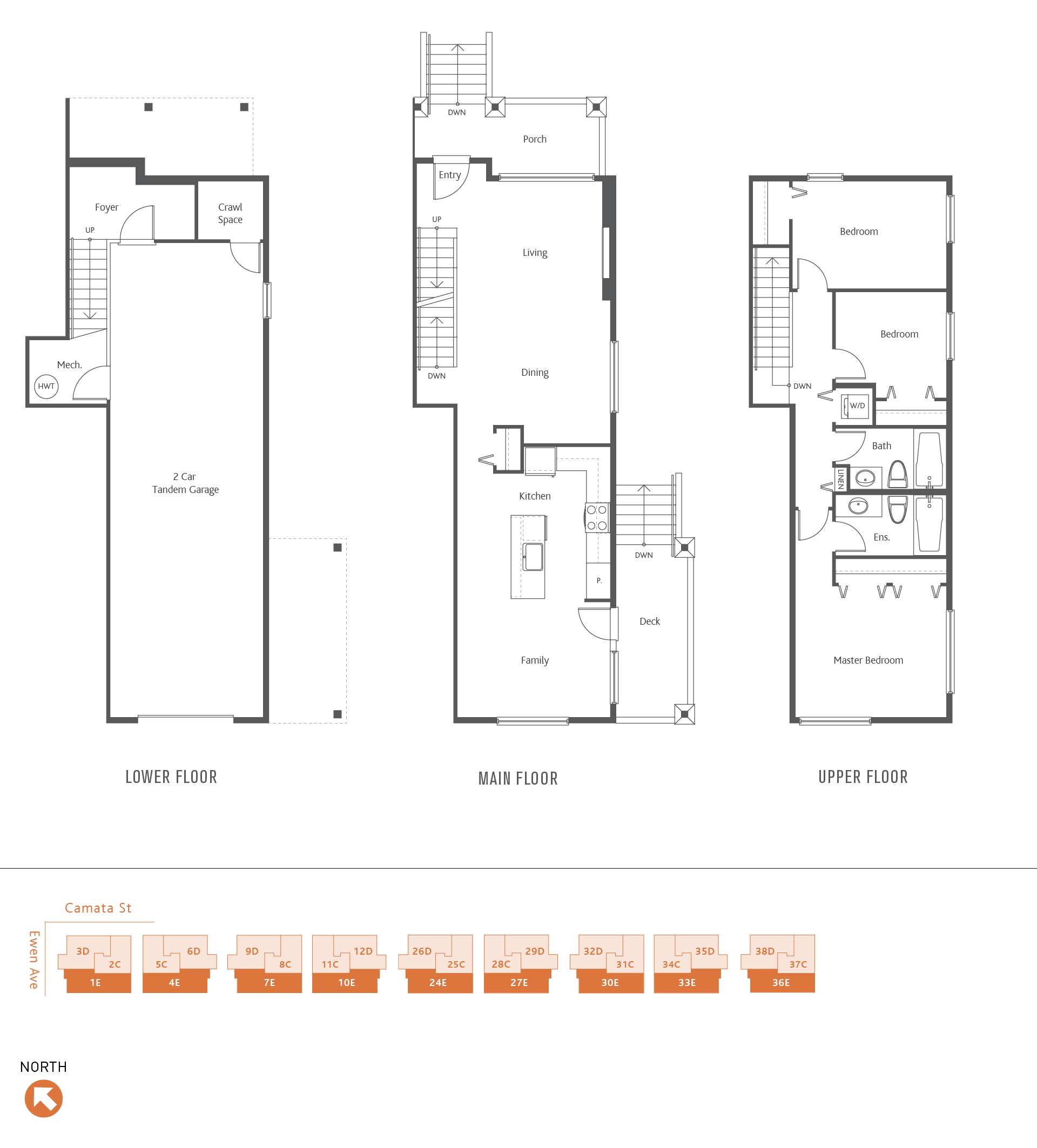E floor plan at Canoe in New Westminster, BC
