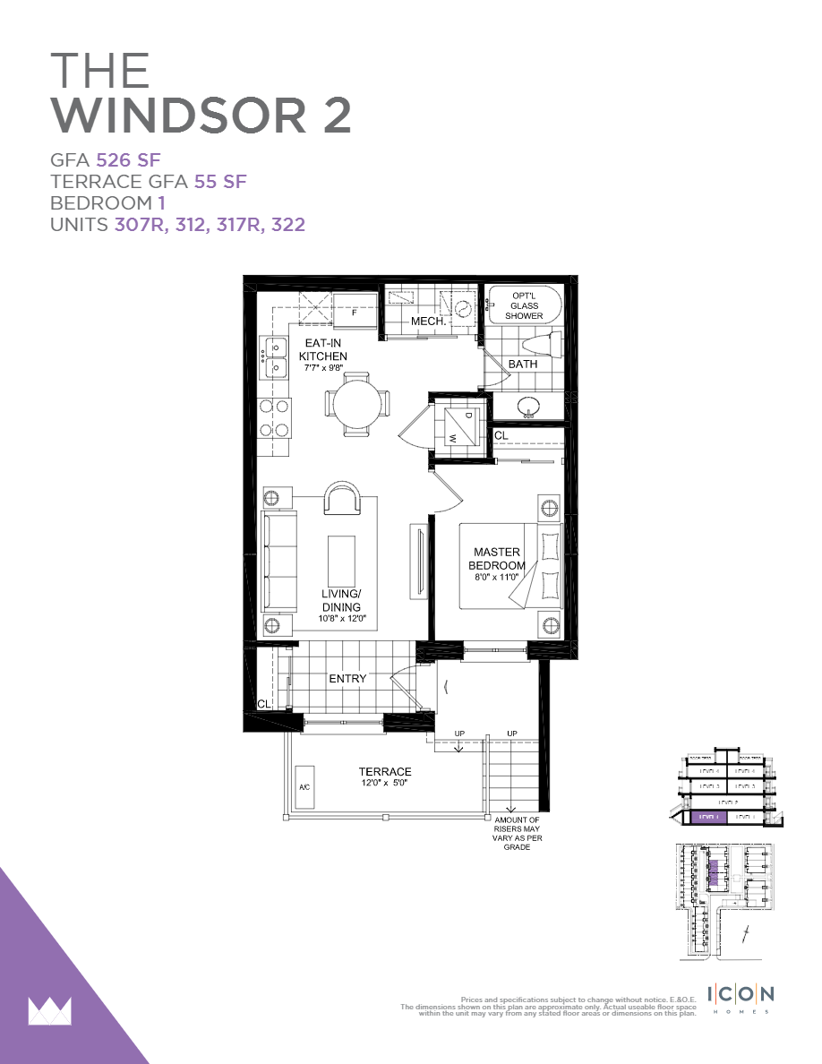 Royal York Urban Towns Windsor 2 Floor Plan, Toronto ON Livabl
