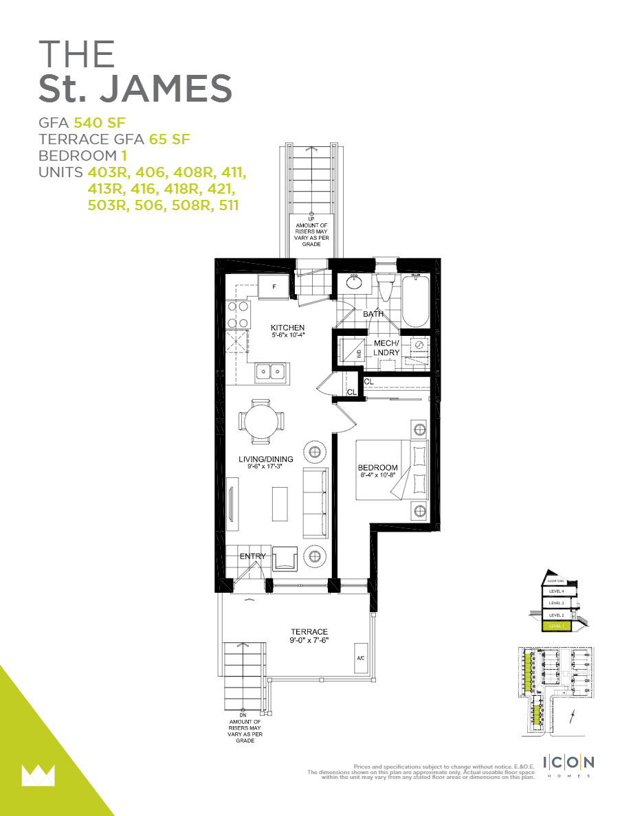 Royal York Urban Towns St. James Floor Plan, Toronto ON Livabl