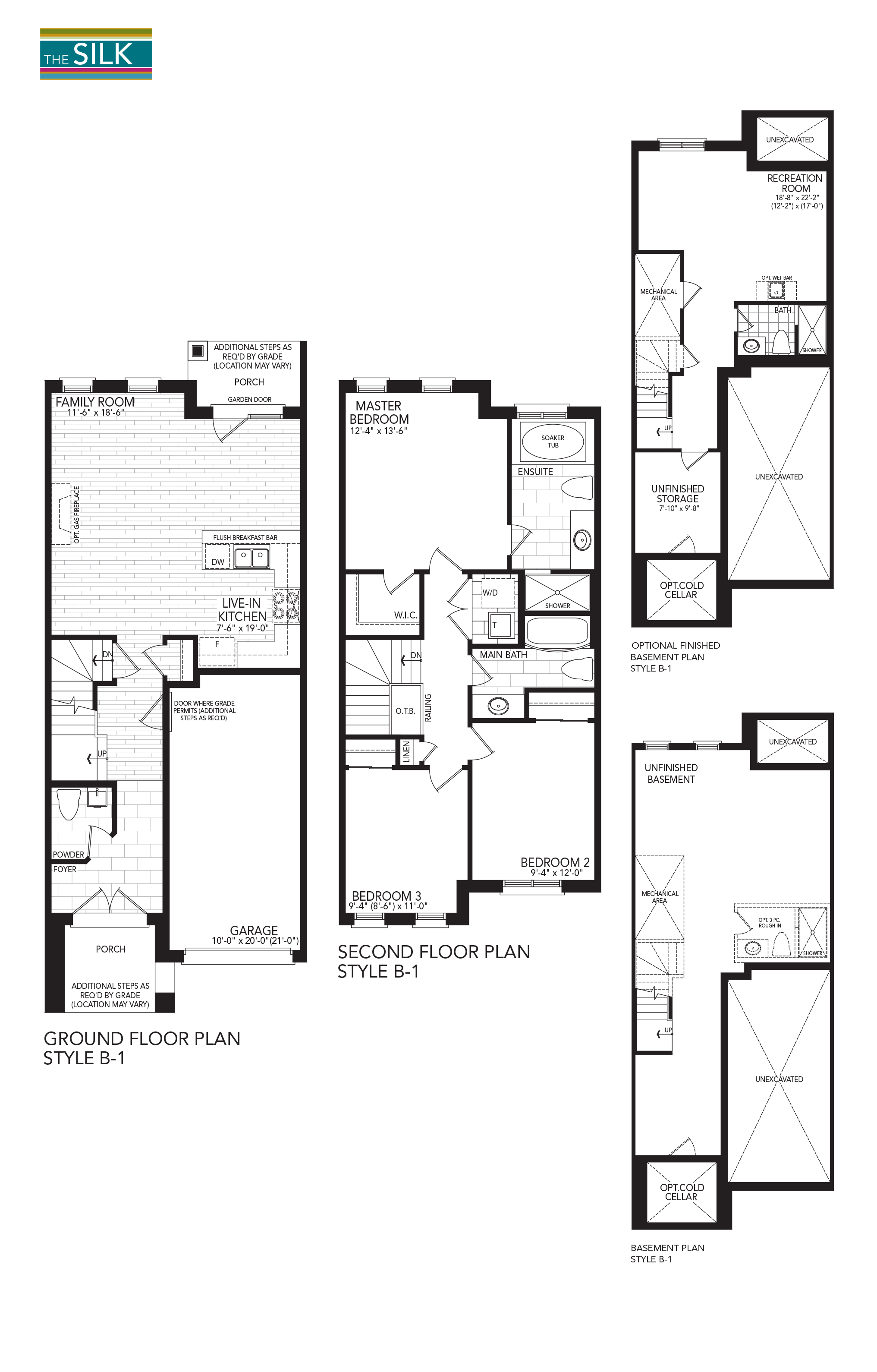 The Silk floor plan at Lakeside Brampton in Brampton, ON