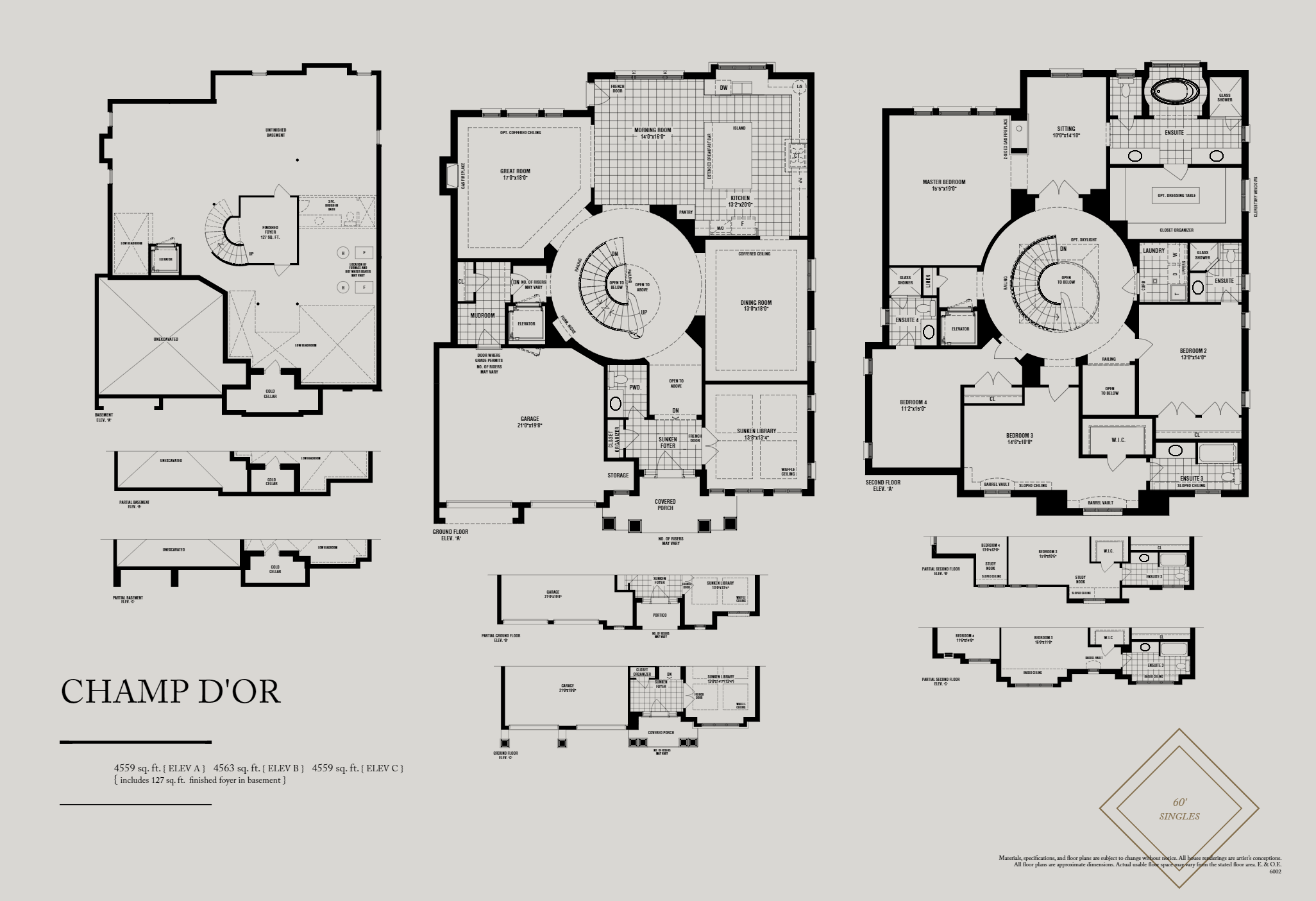 Camp D'or C floor plan at Royal Oakville Club in Oakville, ON