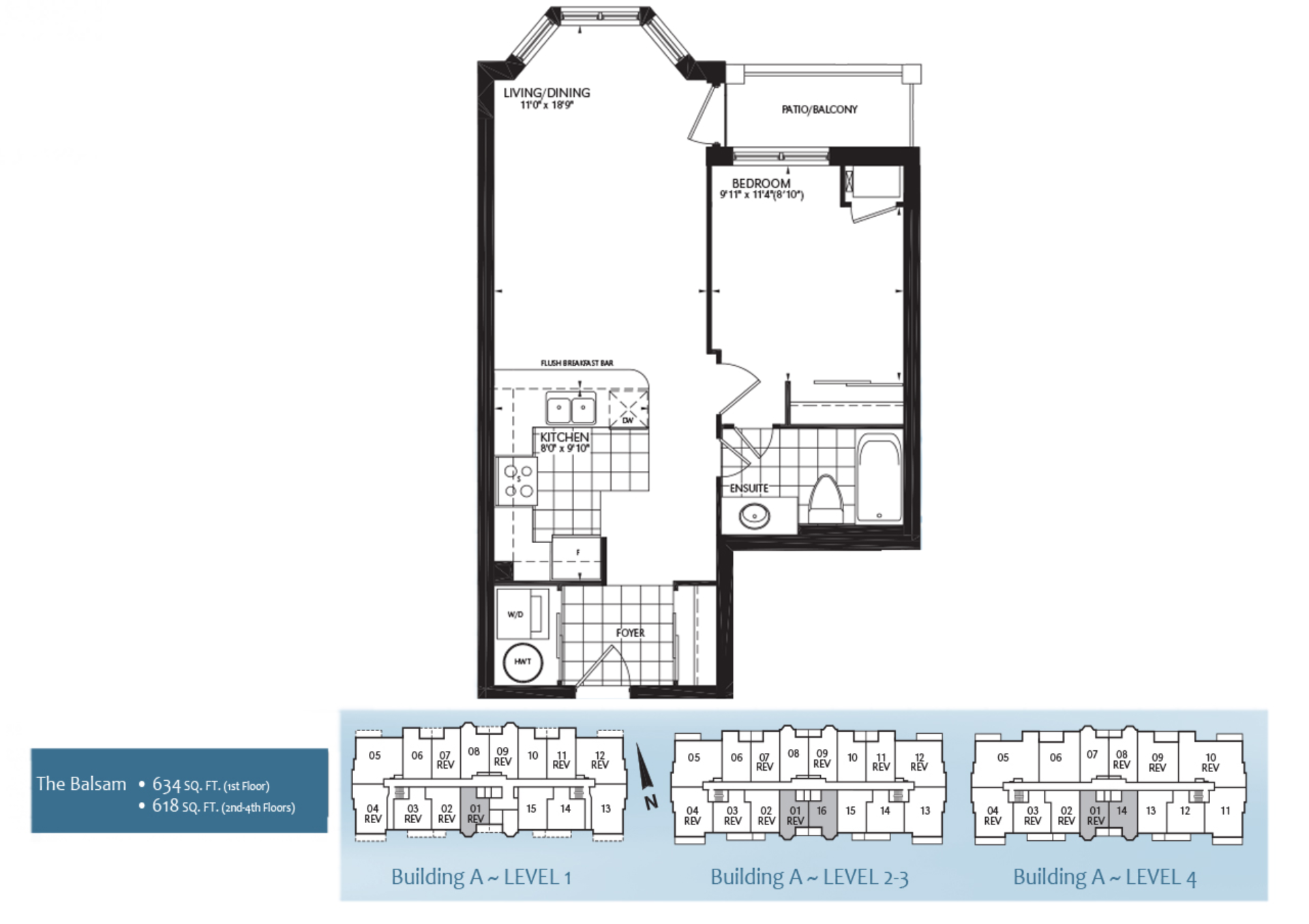 Port of Newcastle Harbourview Condominiums Balsam Floor Plan