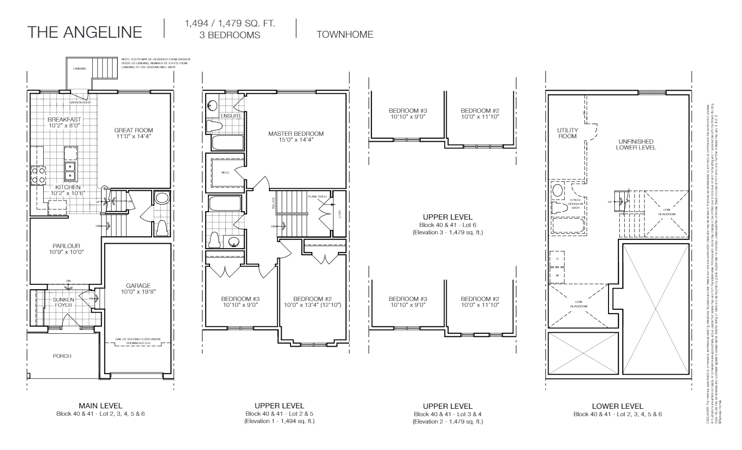 The Angeline floor plan at Victoria Gardens Lindsay in Kawartha Lakes, ON