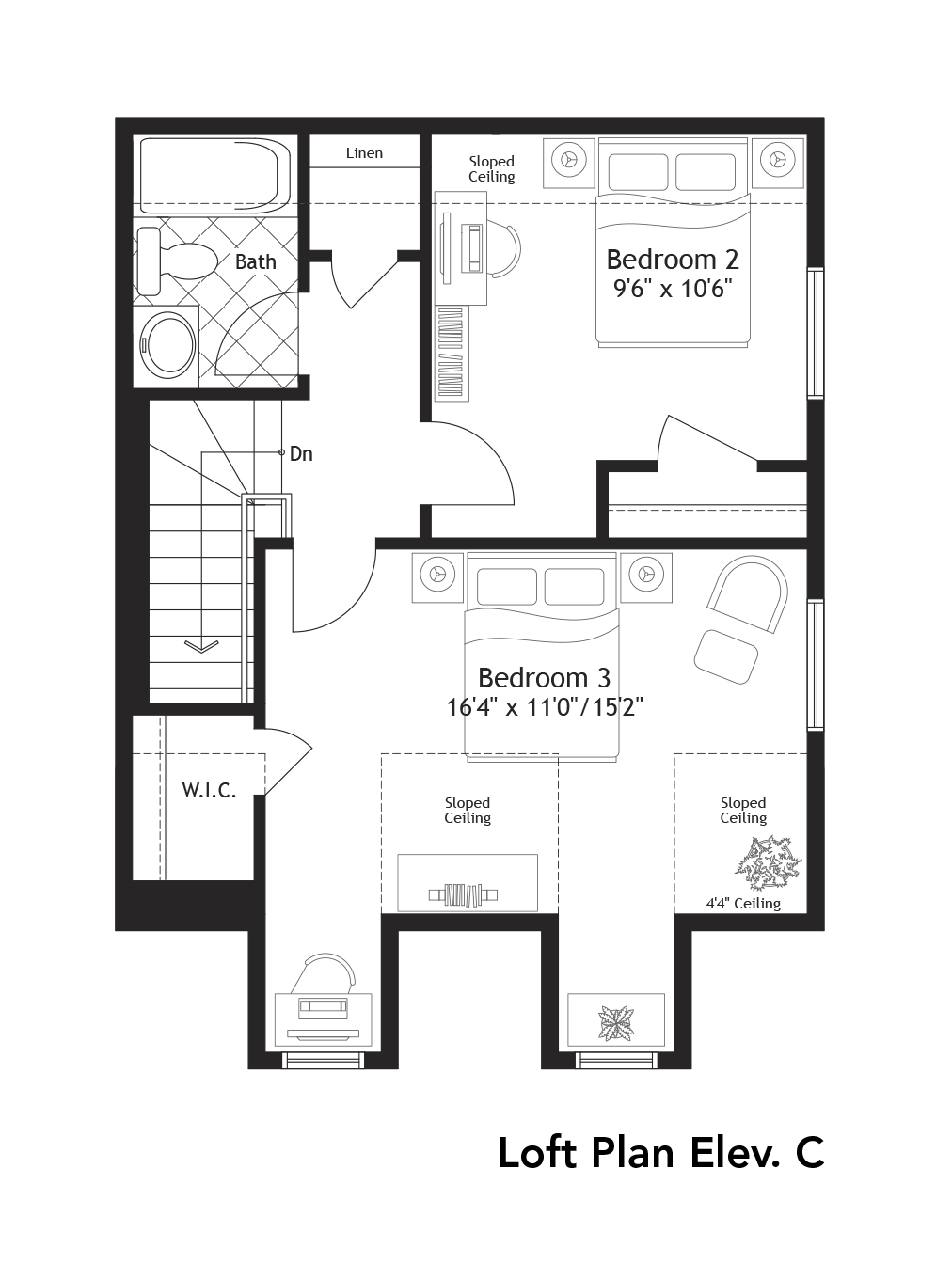 Lakeside Village Port Hope Balsam (Colonial Bungaloft) Floor Plan