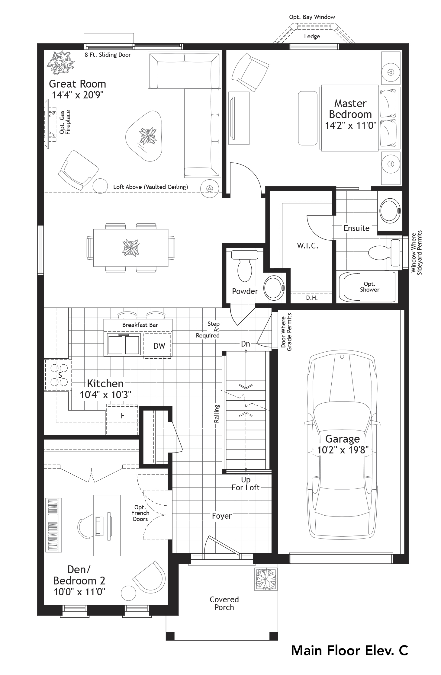 Lakeside Village Port Hope The Hickory (Bungaloft) Floor Plans