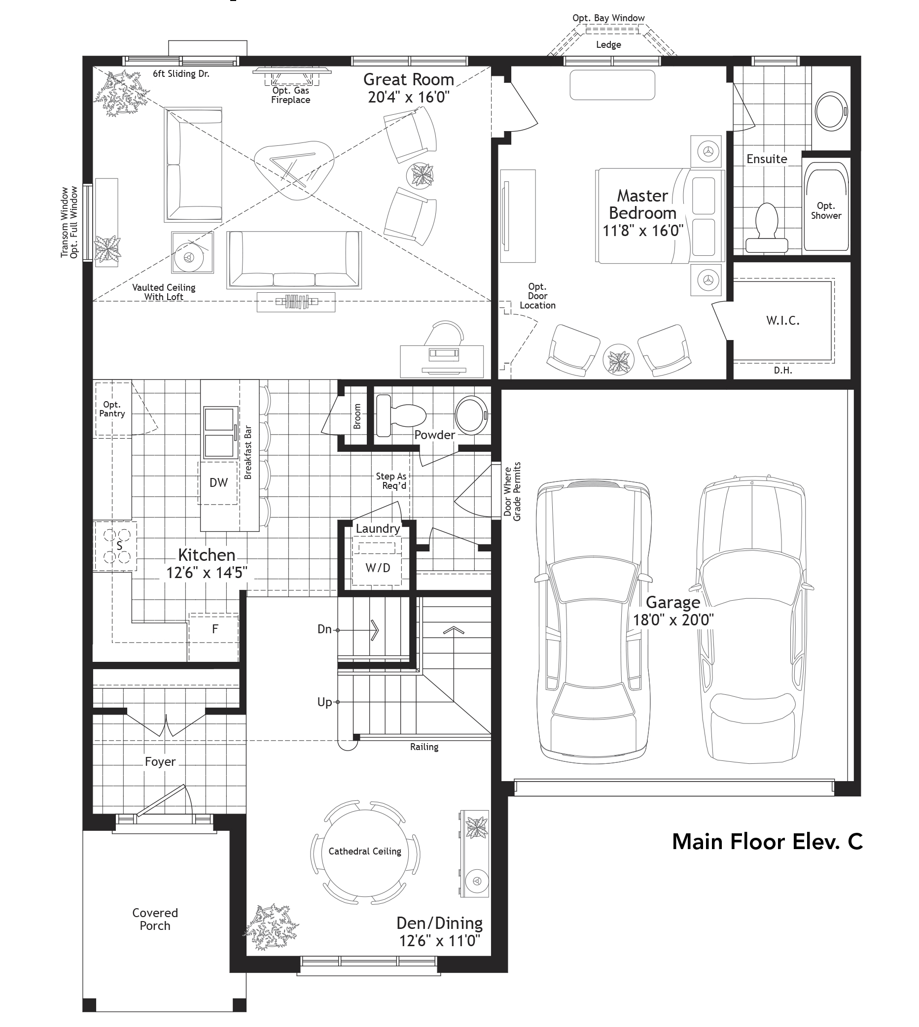 Lakeside Village Port Hope The Lancaster (Bungaloft) Floor Plans