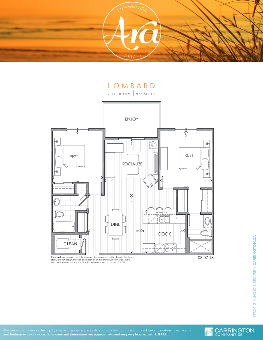 Ara Summerside Condos Lombard Floor Plan, Edmonton AB Livabl