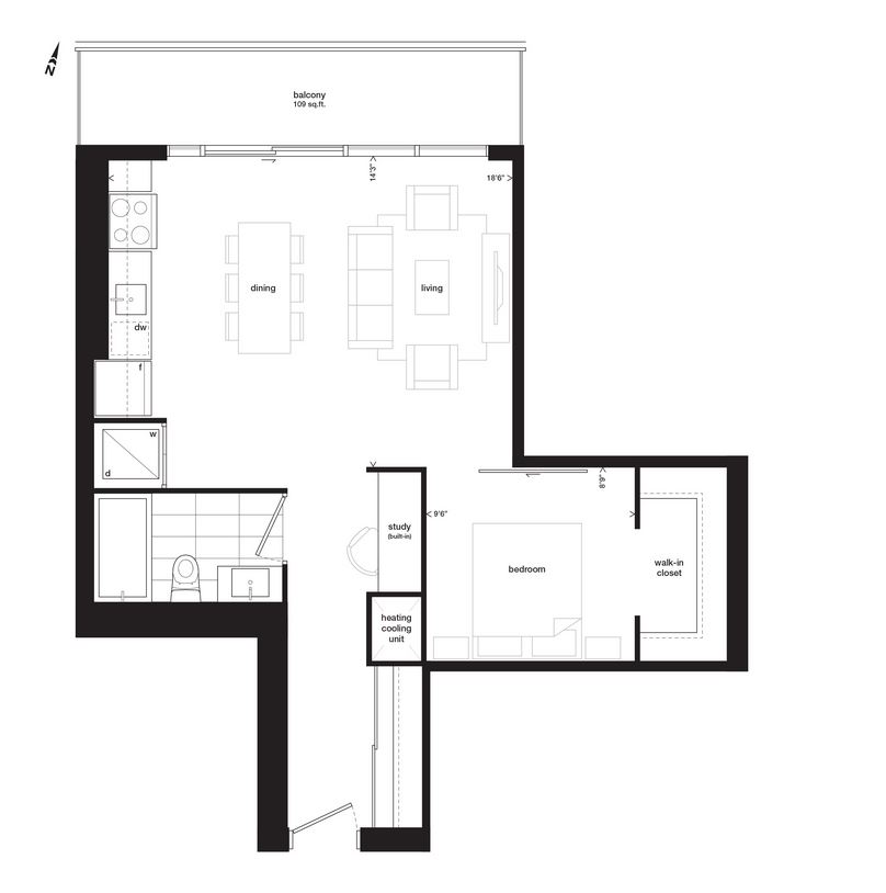 Glasshouse Lofts B2 Floor Plan, Winnipeg MB Livabl