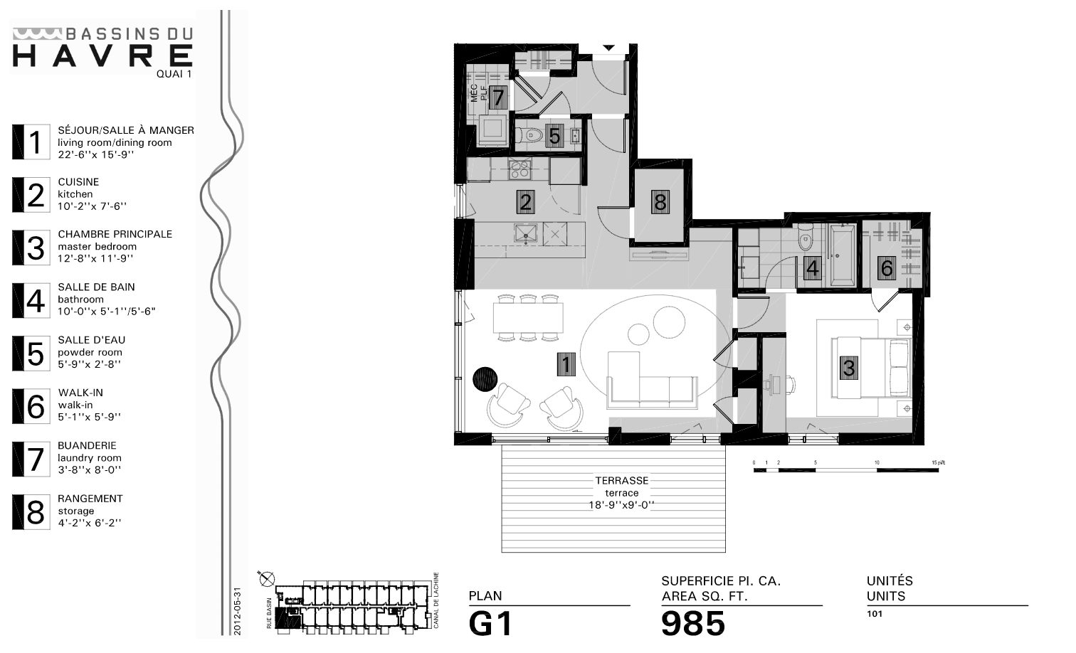 Les Bassins du Havre Phase 1 G1 Floor Plans and Pricing