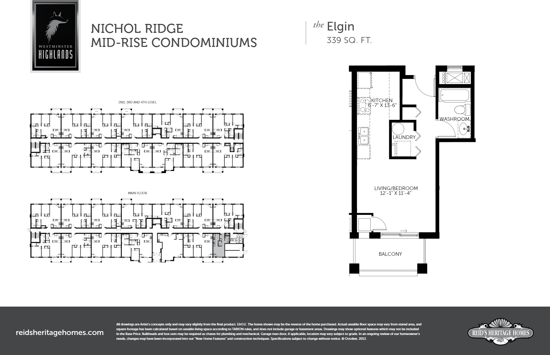 Westminster Highlands Elgin Floor Plans and Pricing