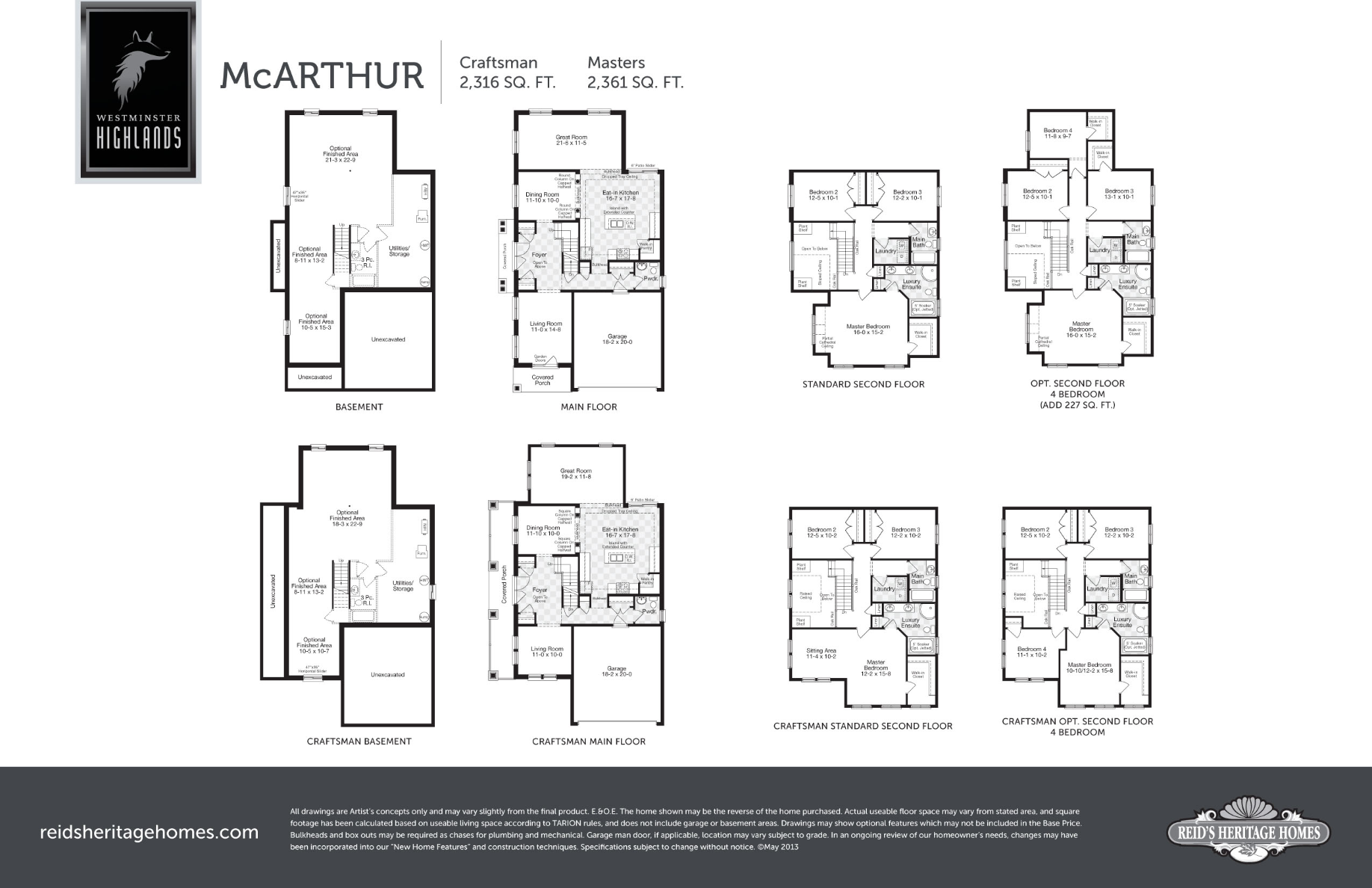 Westminster Highlands McArthur Floor Plan, Centre Wellington ON Livabl