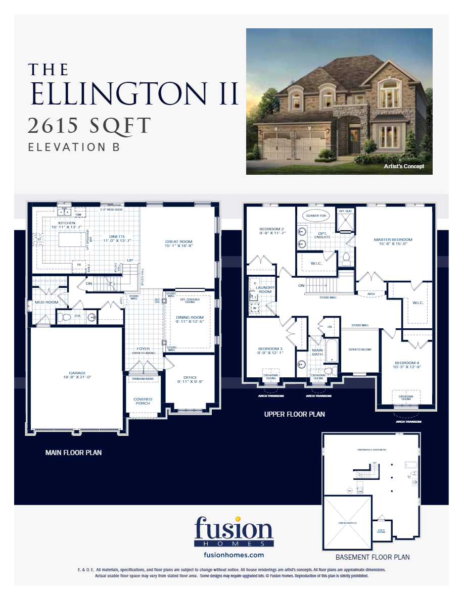 Sunningdale Green The Ellington II Floor Plans and Pricing