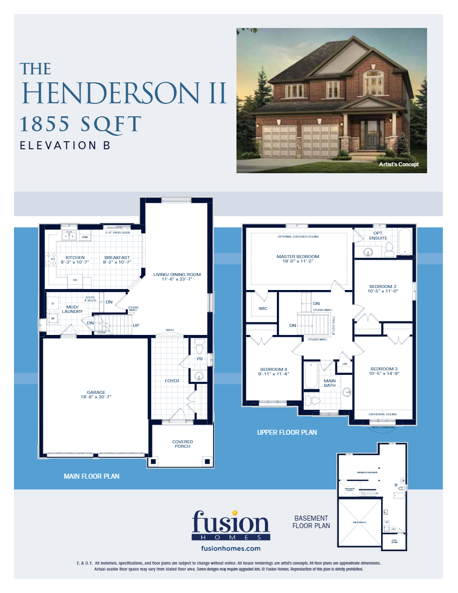Sunningdale Green The Henderson II Floor Plan, London ON Livabl