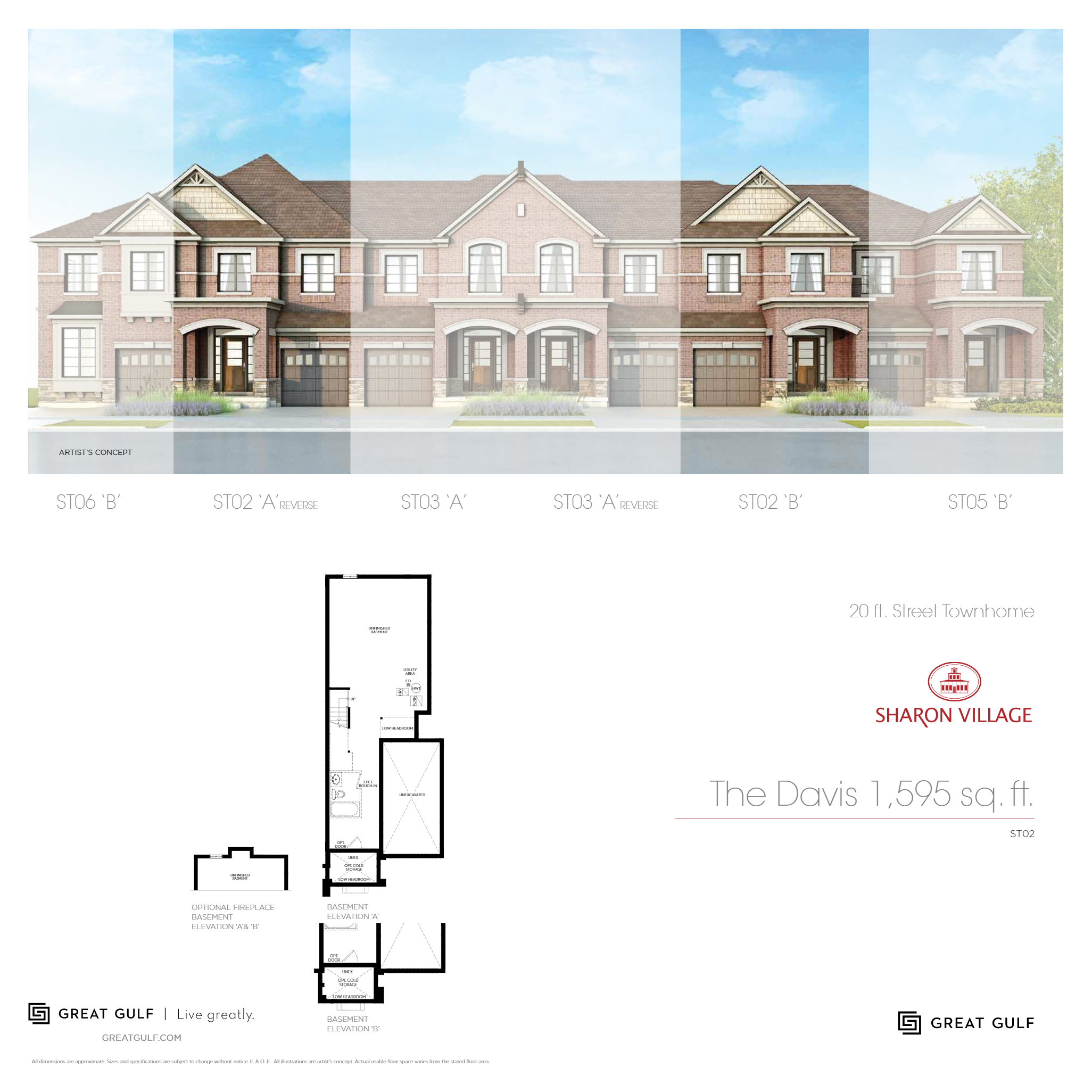Sharon Village The Davis Floor Plan, East Gwillimbury ON Livabl