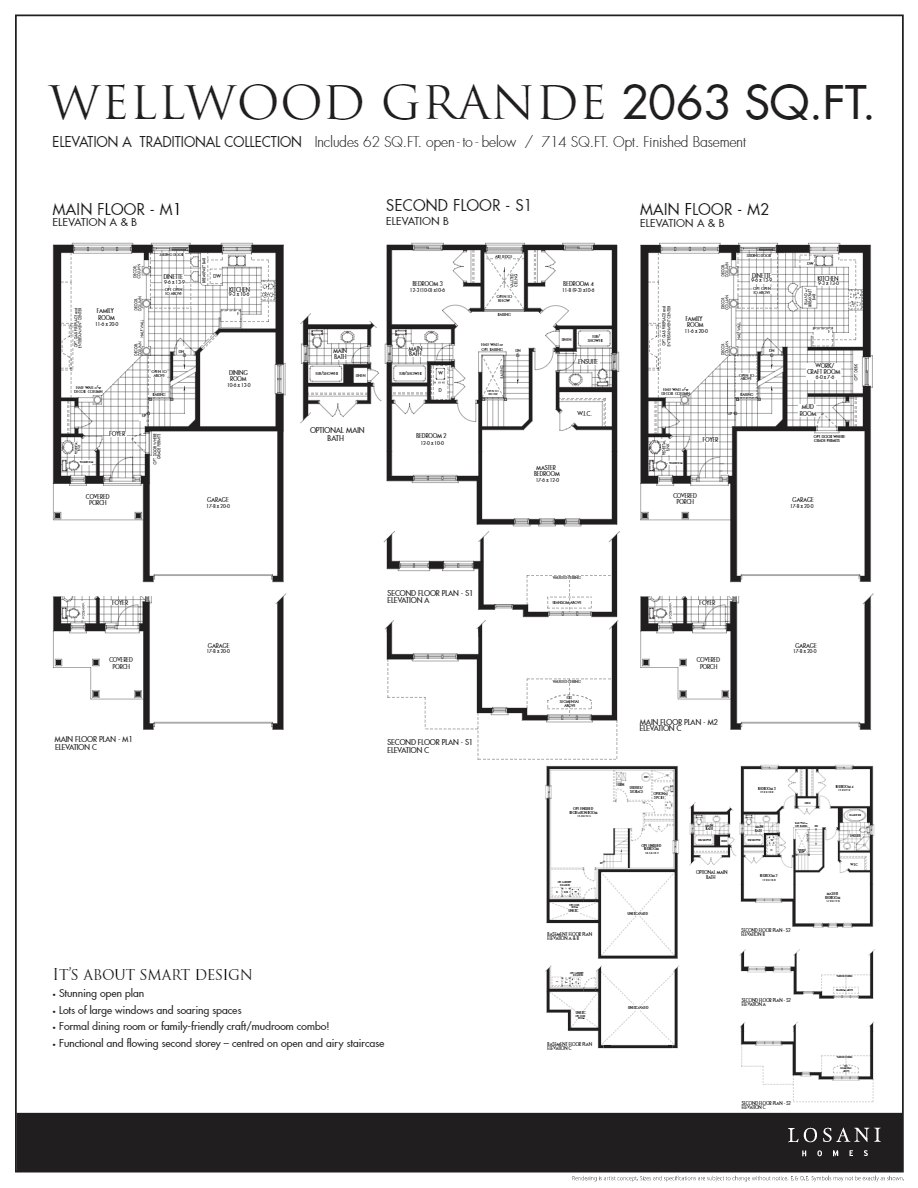 Orchard Park by Losani Homes Wellwood Grande Floor Plan, Hamilton ON