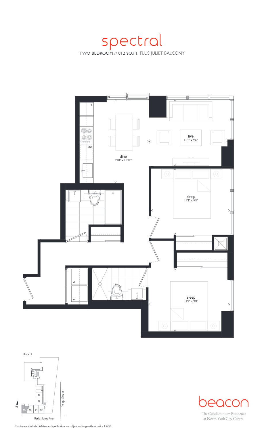 Beacon Condos Spectral Floor Plans and Pricing